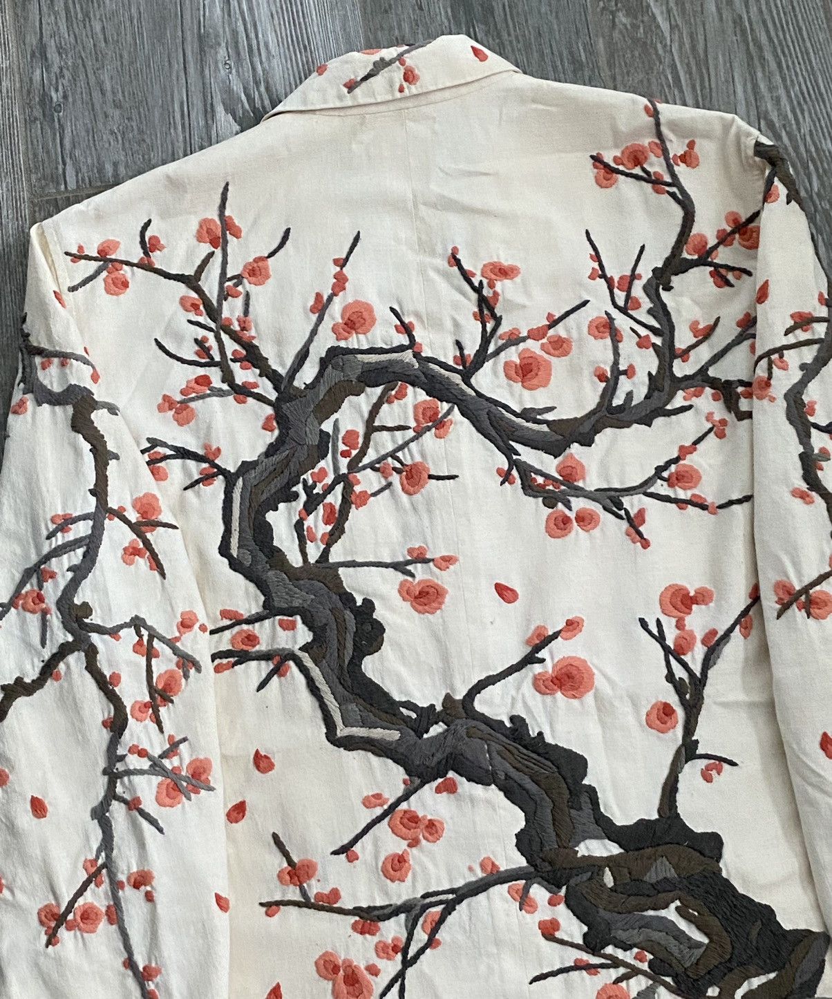 Issey Miyake SS1995 Issey Miyake Embroidered Sakura Tree