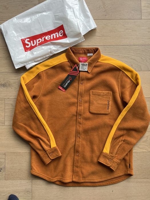 Supreme Supreme Polartec Shirt - Rust Brown - L - NEW | Grailed