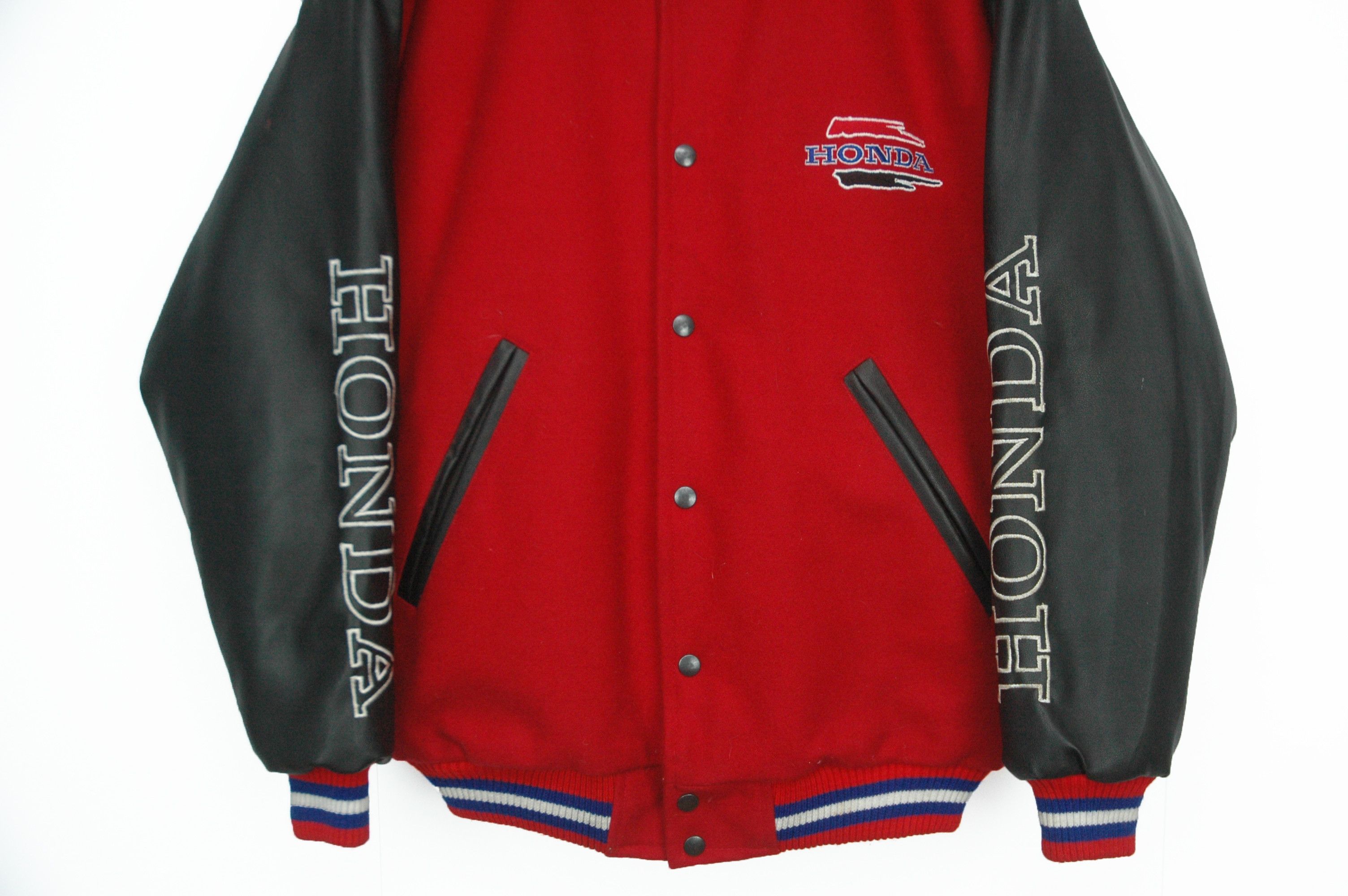 Honda Vintage HONDA Racing Team Wool Varsity Bomber Jacket Size US M / EU 48-50 / 2 - 5 Thumbnail