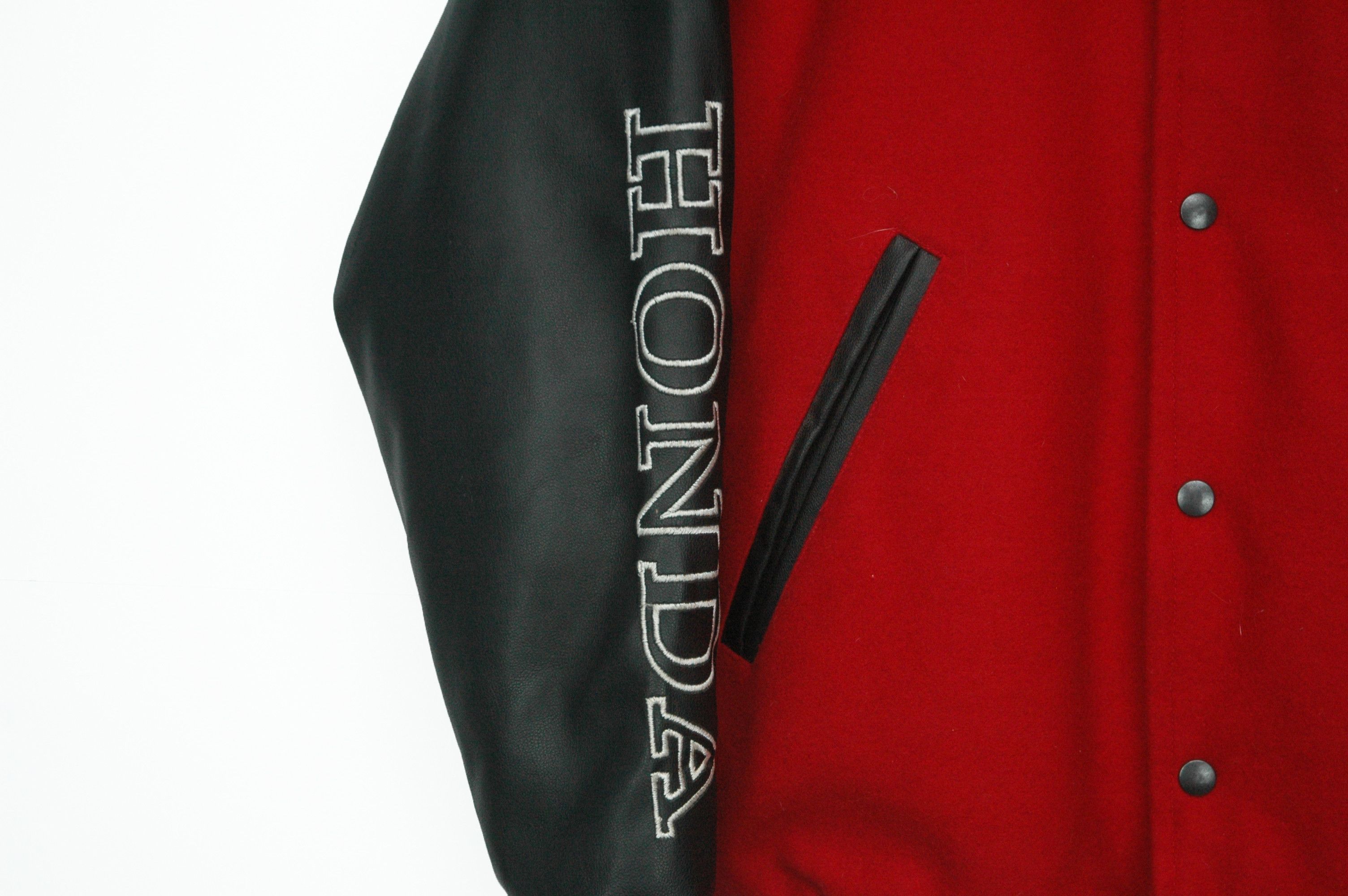 Honda Vintage HONDA Racing Team Wool Varsity Bomber Jacket Size US M / EU 48-50 / 2 - 4 Thumbnail