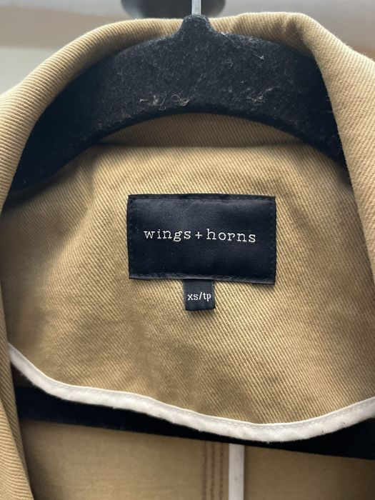 Wings + Horns Wings and Horns Shrunken Twill Mac Coat Grailed
