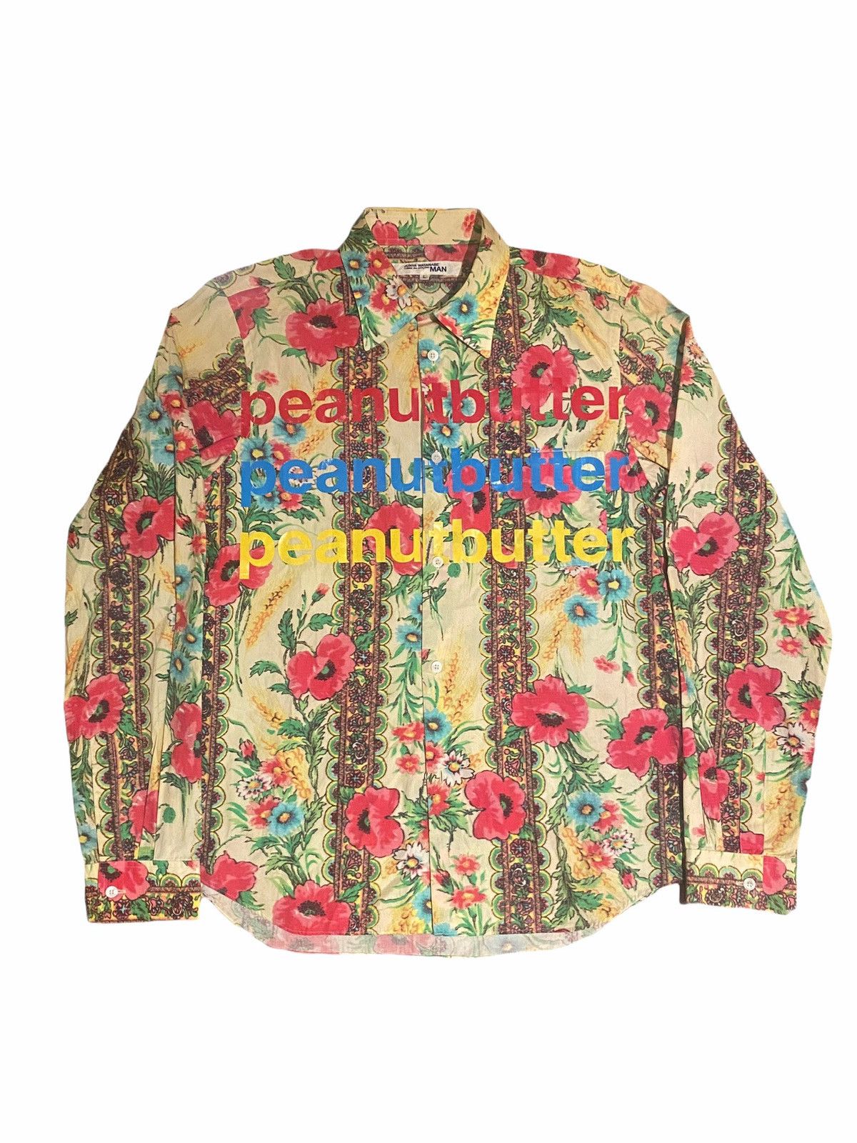 Junya Watanabe Junya Watanabe “Ham” Poem Button Up | Grailed