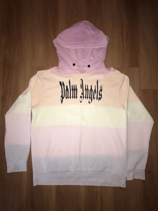 Palm angels gothic rainbow hot sale hoodie