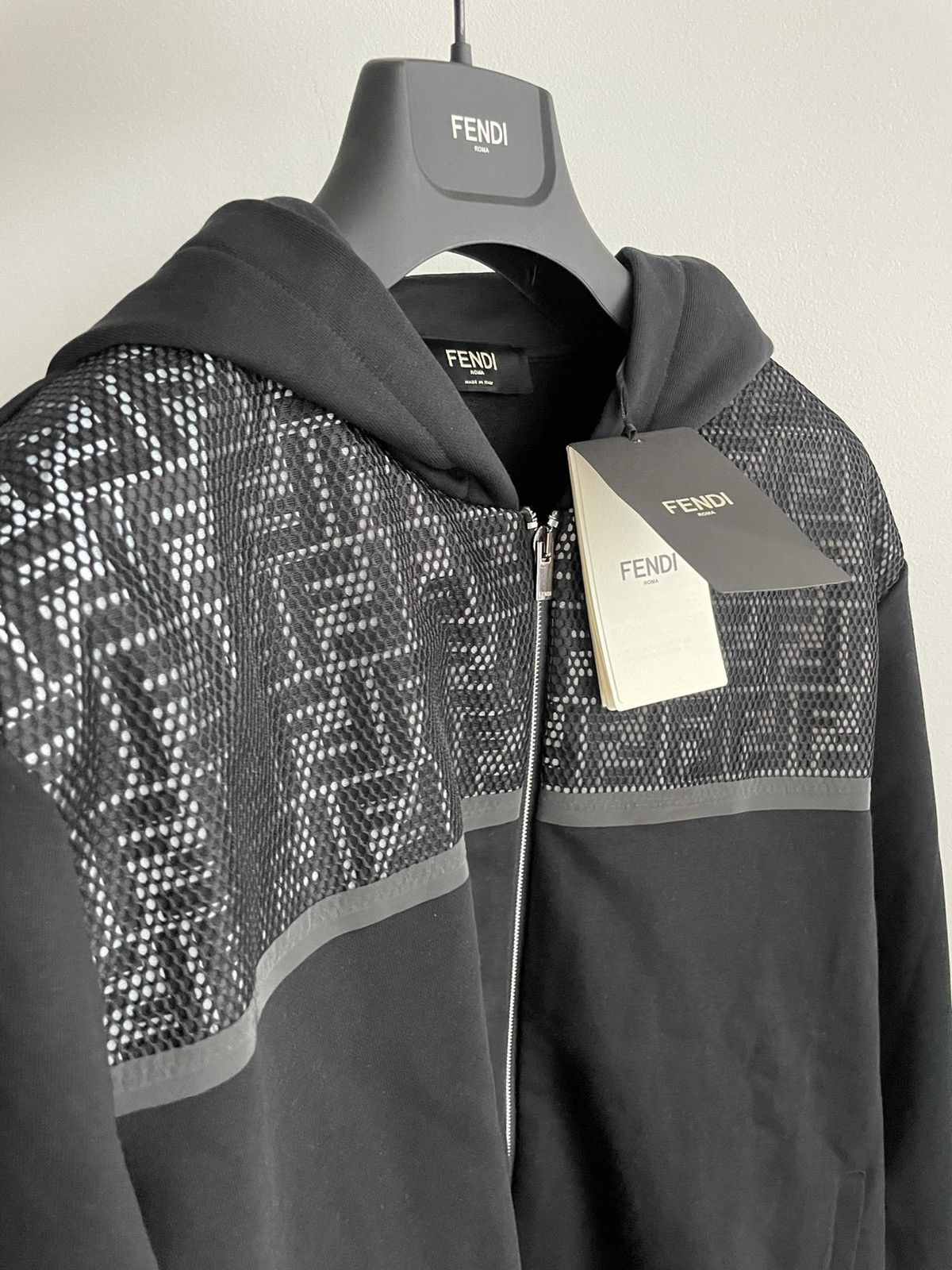 Fendi $3K Value Runway Limited Edition FF Logo Bomber Jacket Coat Size US L / EU 52-54 / 3 - 18 Thumbnail