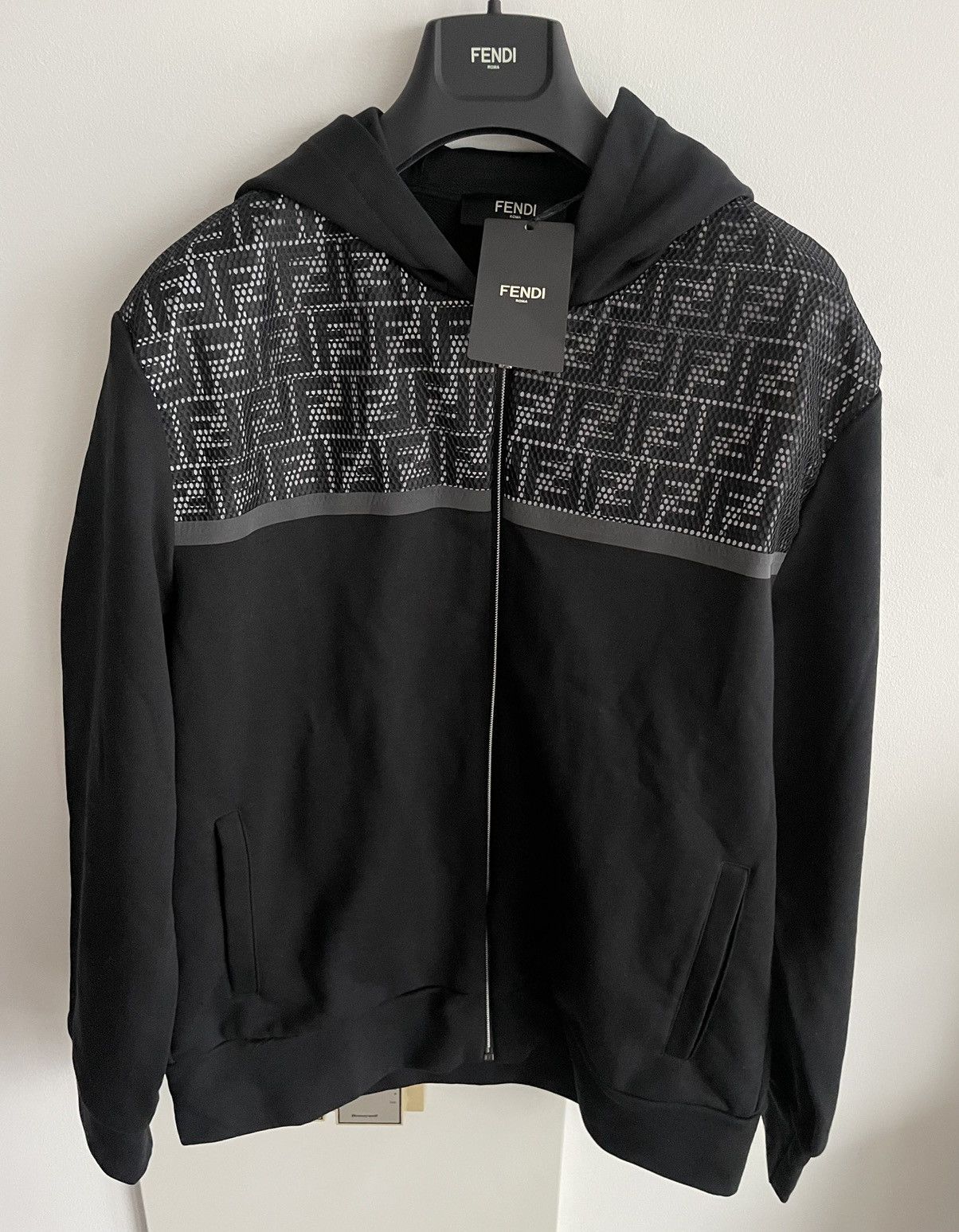 Fendi $3K Value Runway Limited Edition FF Logo Bomber Jacket Coat Size US L / EU 52-54 / 3 - 24 Thumbnail