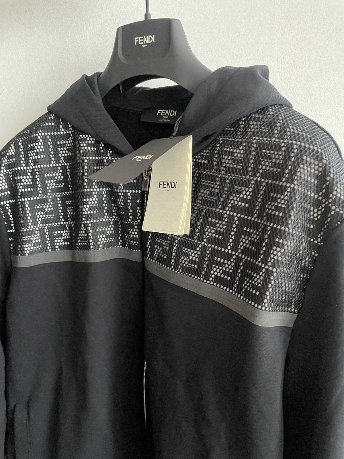 Fendi $3K Value Runway Limited Edition FF Logo Bomber Jacket Coat Size US L / EU 52-54 / 3 - 4 Thumbnail
