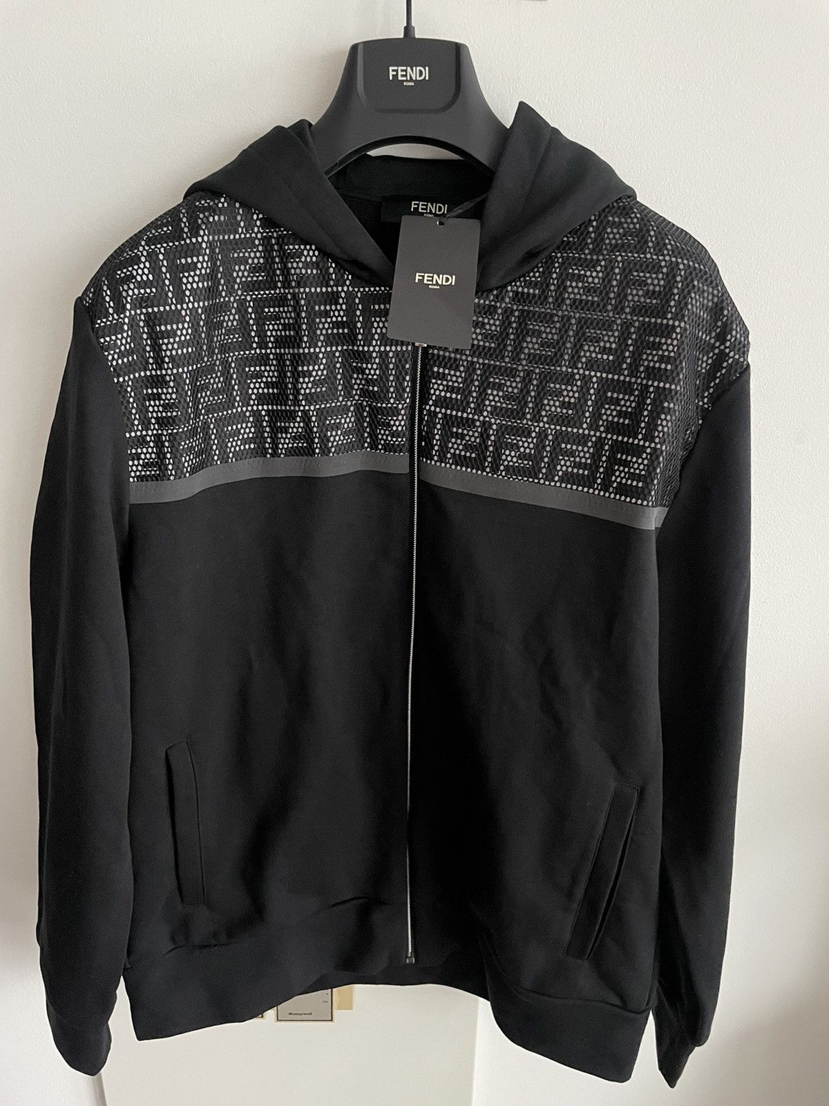 Fendi $3K Value Runway Limited Edition FF Logo Bomber Jacket Coat Size US L / EU 52-54 / 3 - 17 Thumbnail