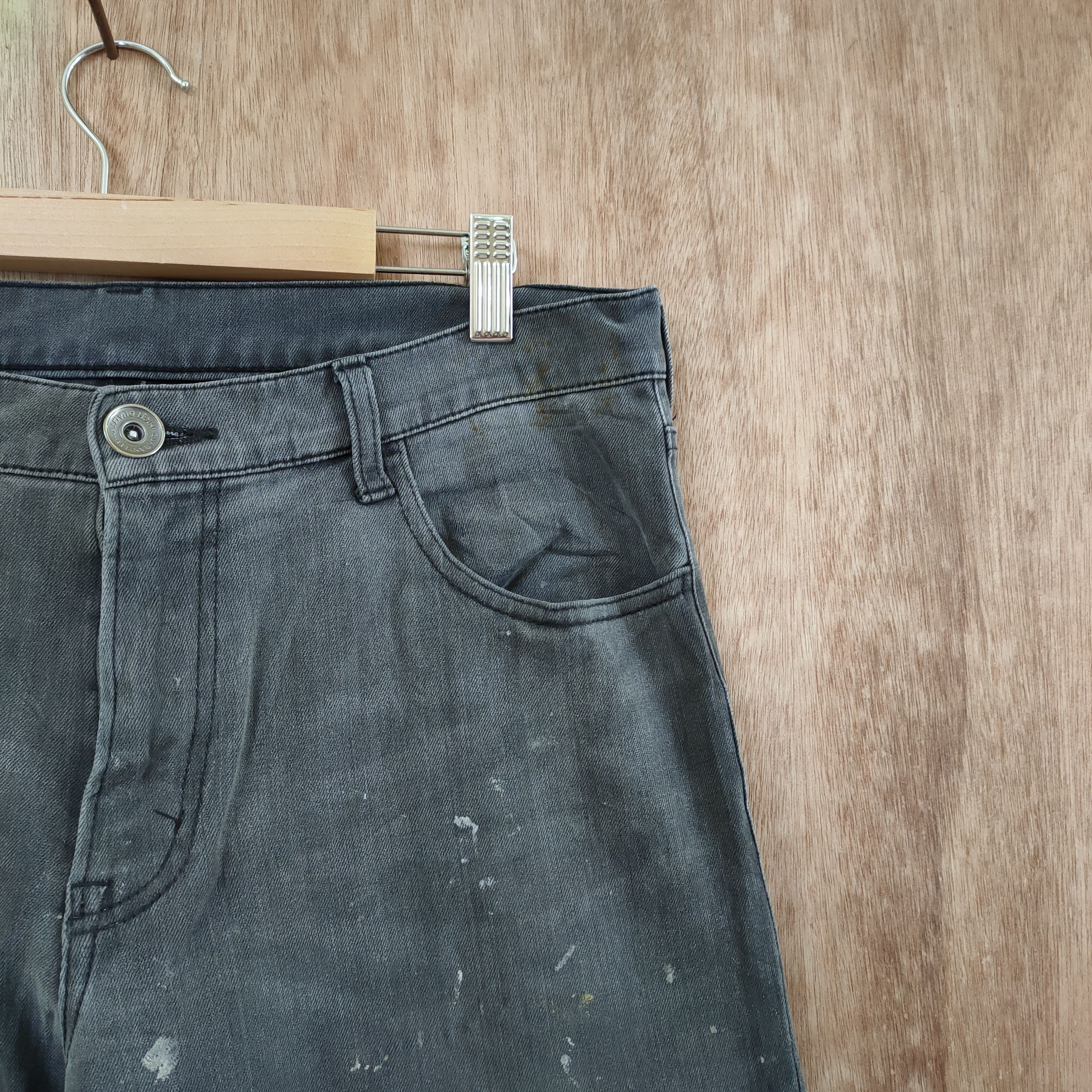 Jean VINTAGE HK WORKS FADED PAINT PANTS/ DISTRESSED KNEE Size US 30 / EU 46 - 17 Thumbnail