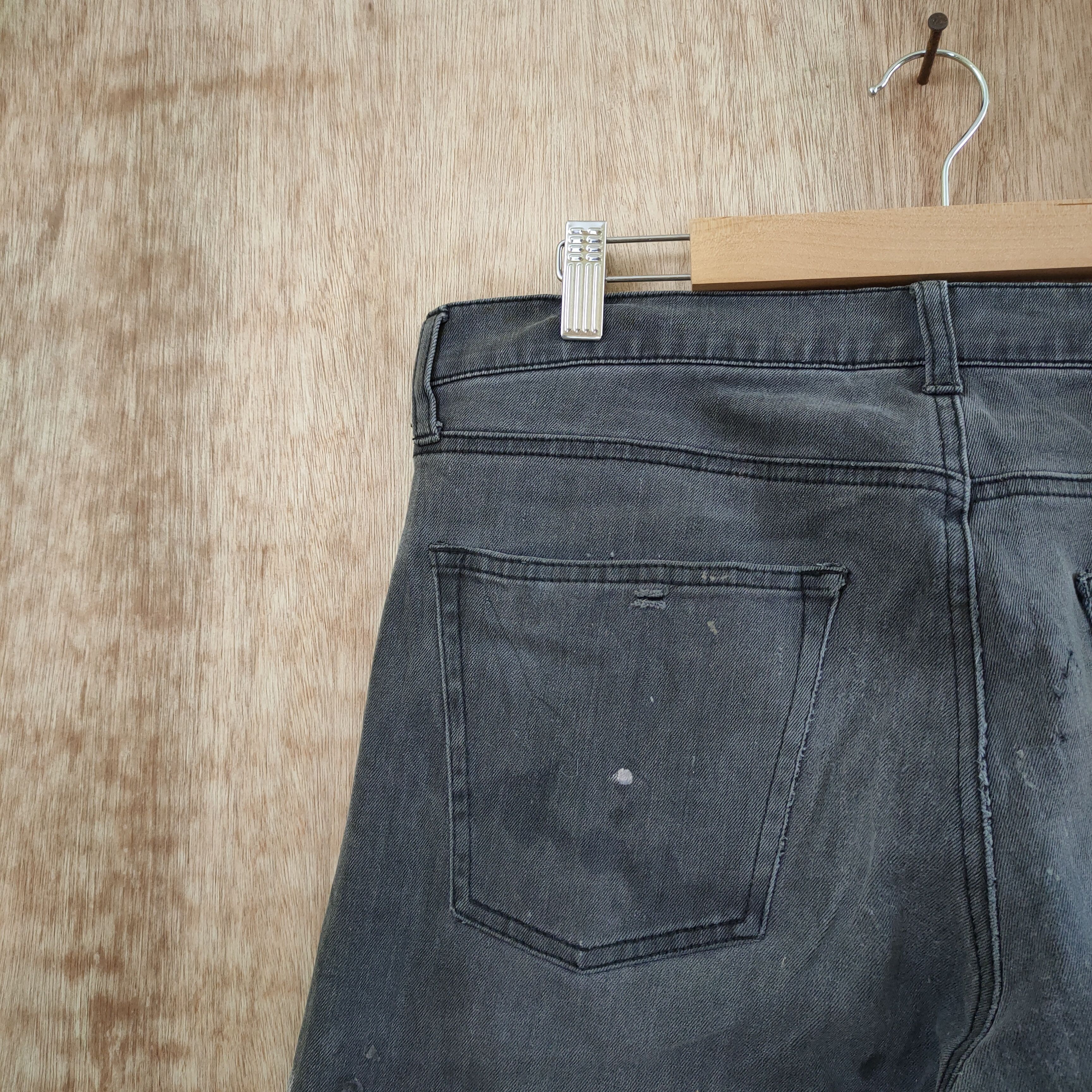 Jean VINTAGE HK WORKS FADED PAINT PANTS/ DISTRESSED KNEE Size US 30 / EU 46 - 11 Thumbnail