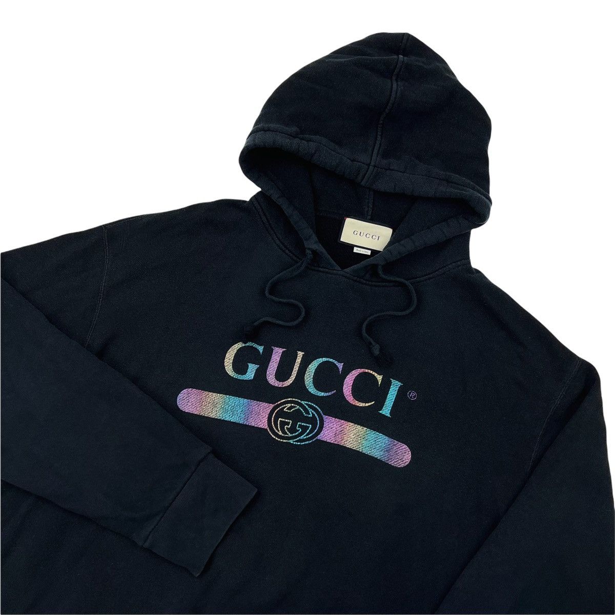 Gucci iridescent logo hoodie sale