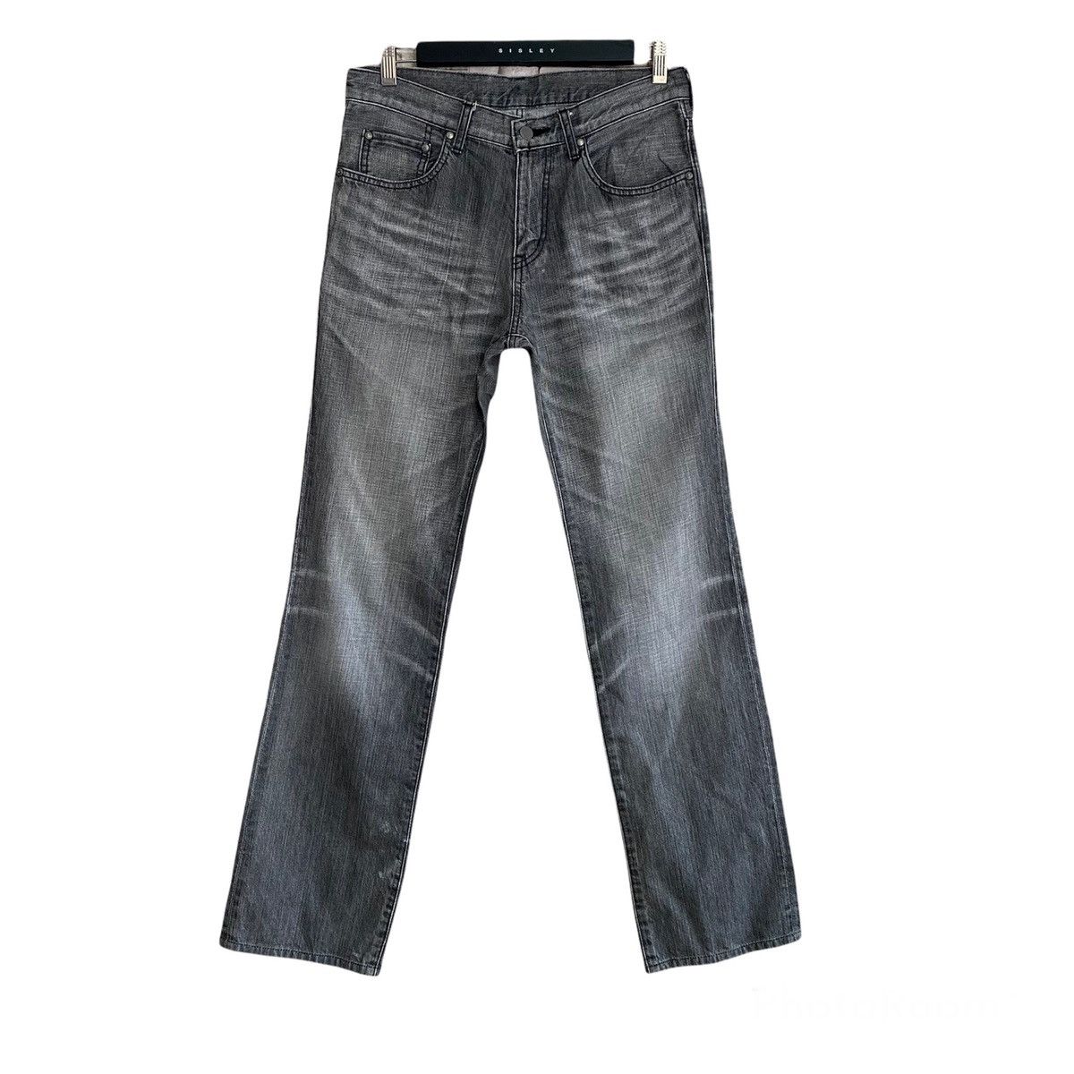 ABAHOUSE Japanese Brand ABAHOUSE Distressed Jeans Black lightwash Size US 32 / EU 48 - 1 Thumbnail