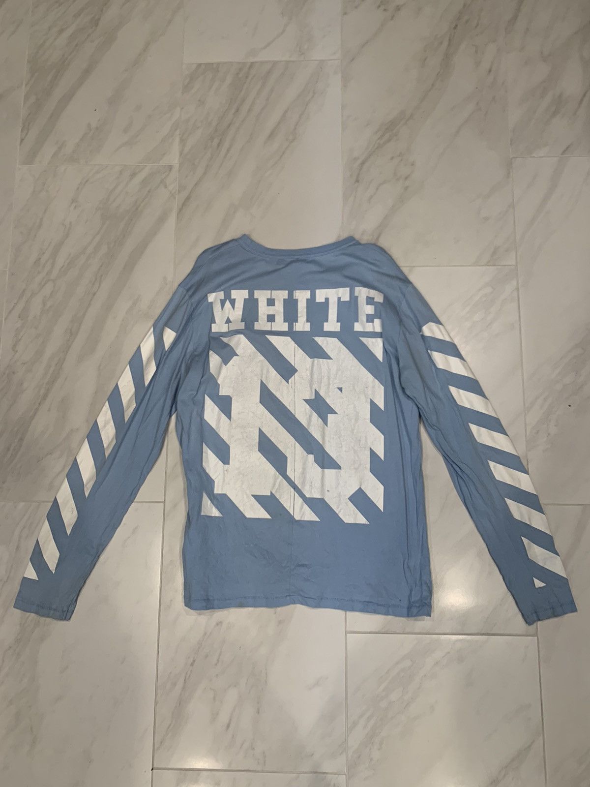 image of Off White Season 1 Long Sleeve in Blue, Men's (Size XL)