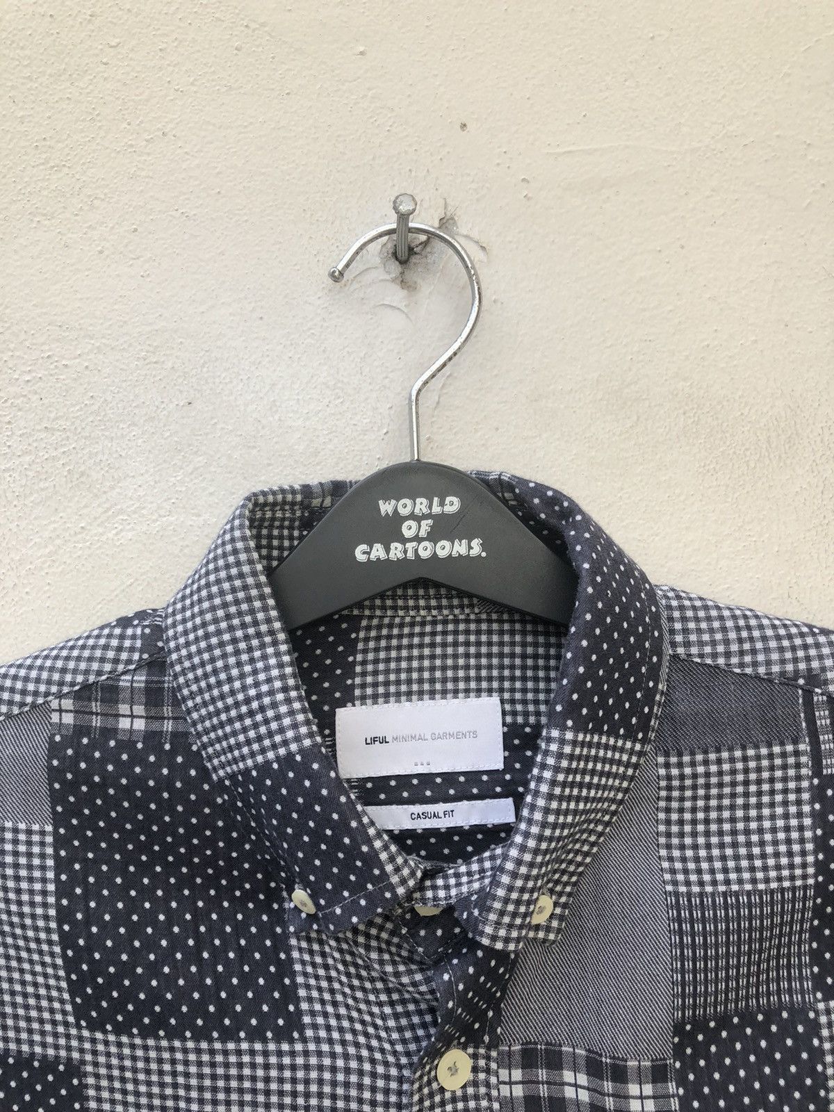 LIFUL MINIMAL GARMENTS Liful Minimal Garments Printed Patchwork Button Shirt Size US M / EU 48-50 / 2 - 3 Thumbnail