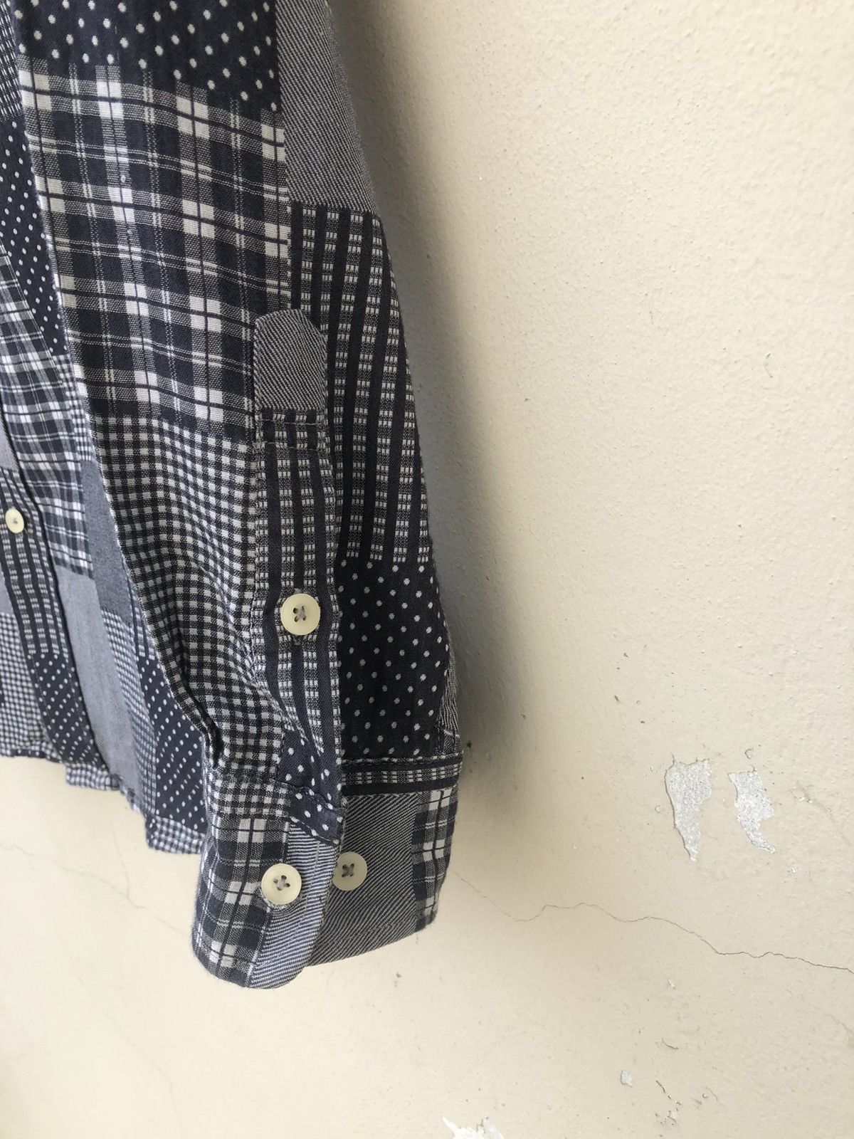 LIFUL MINIMAL GARMENTS Liful Minimal Garments Printed Patchwork Button Shirt Size US M / EU 48-50 / 2 - 7 Thumbnail