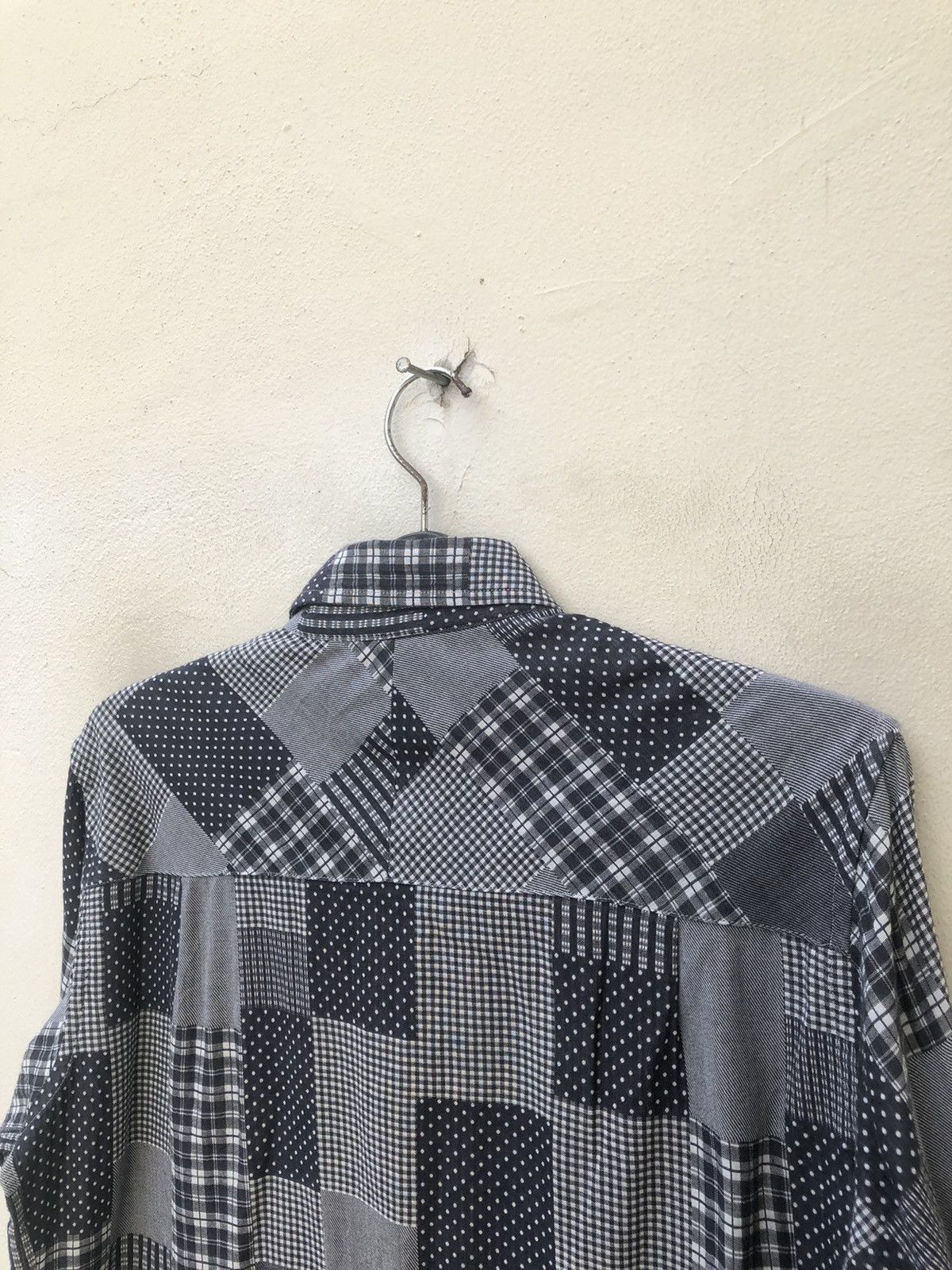 LIFUL MINIMAL GARMENTS Liful Minimal Garments Printed Patchwork Button Shirt Size US M / EU 48-50 / 2 - 12 Thumbnail