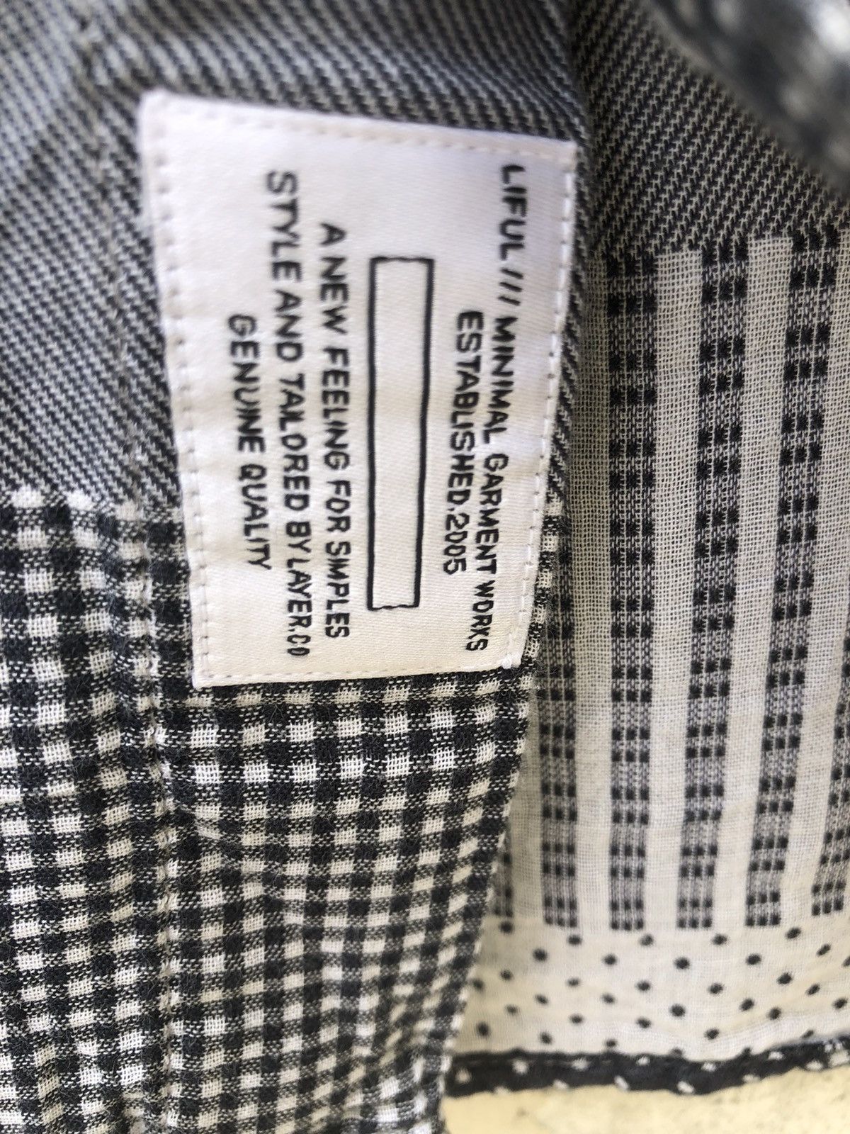 LIFUL MINIMAL GARMENTS Liful Minimal Garments Printed Patchwork Button Shirt Size US M / EU 48-50 / 2 - 6 Thumbnail