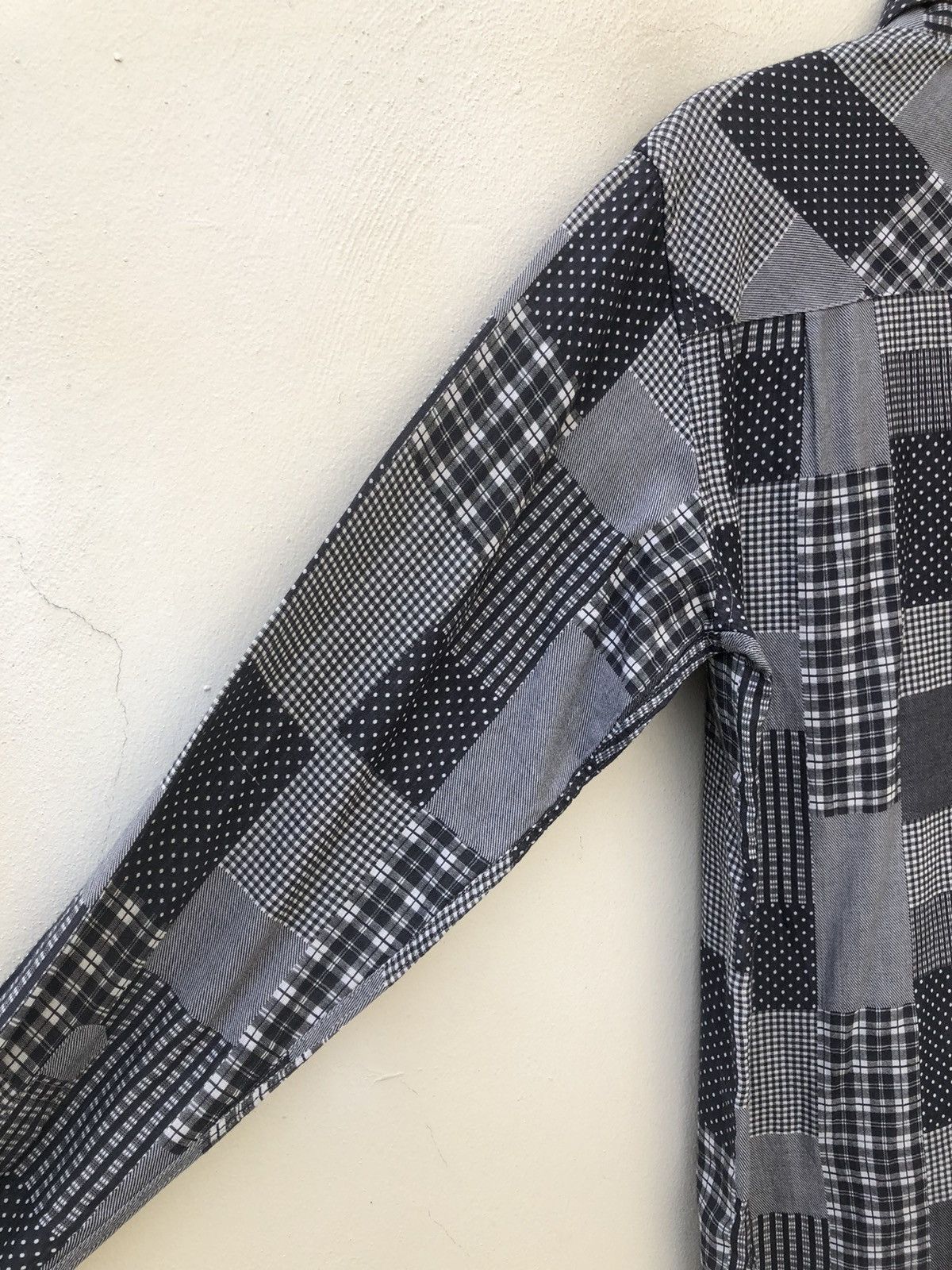 LIFUL MINIMAL GARMENTS Liful Minimal Garments Printed Patchwork Button Shirt Size US M / EU 48-50 / 2 - 15 Thumbnail