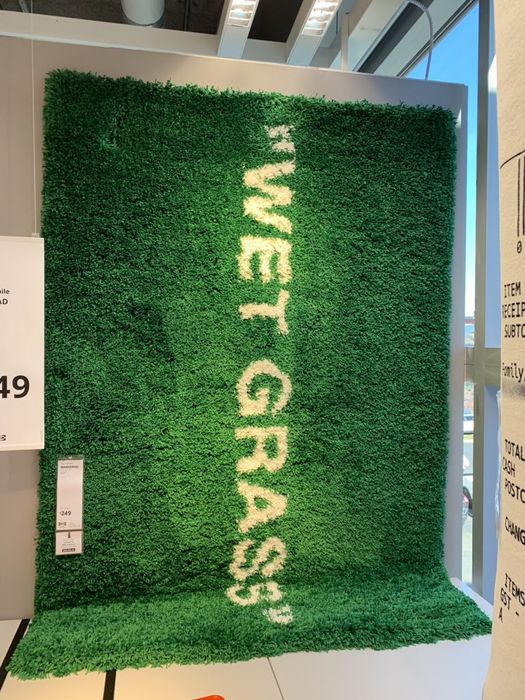 OFF WHITE IKEA RUG VIRGIL ABLOH 300cm x 200cm