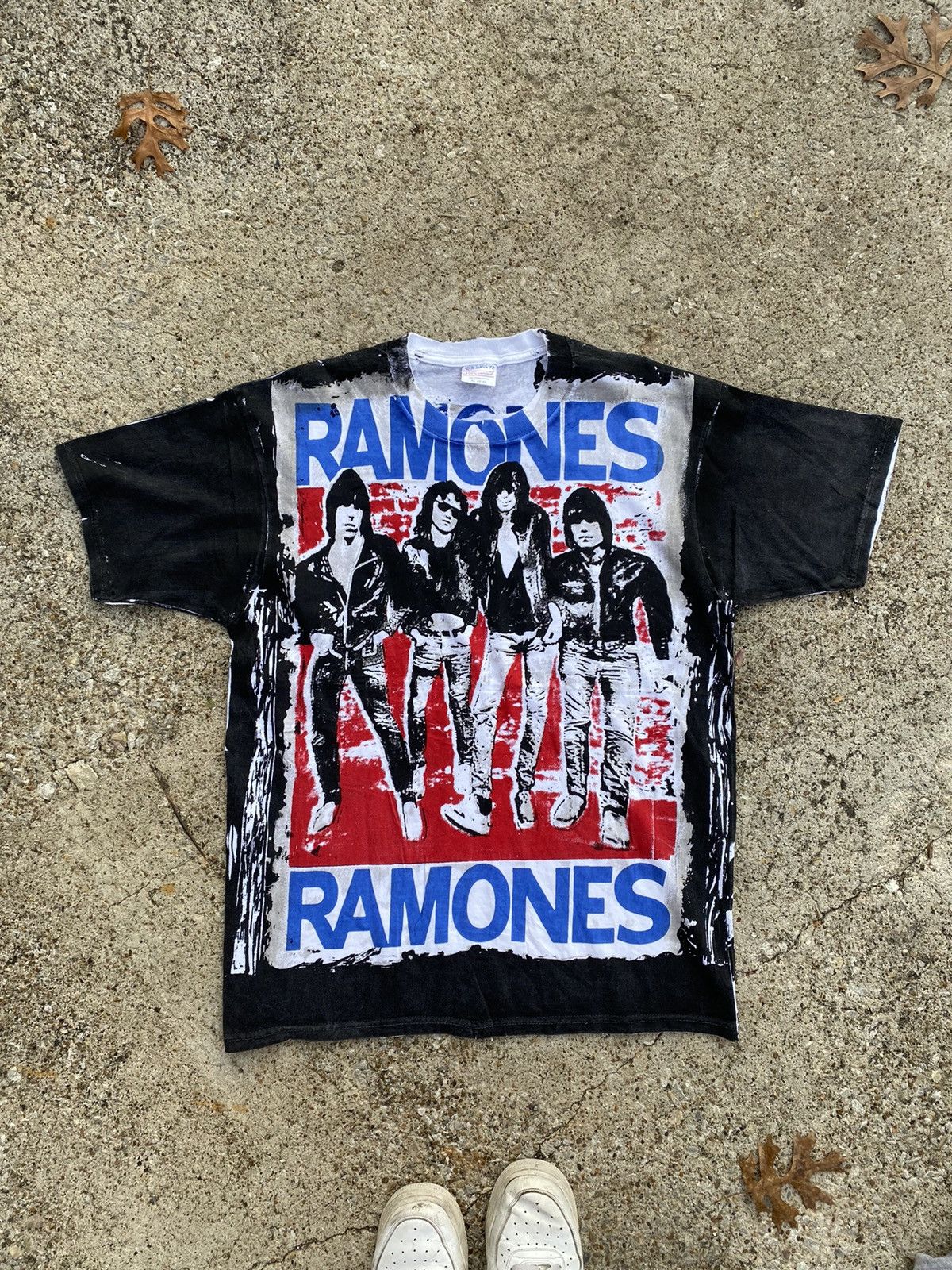 Band Tees × Vintage Vintage Ramones Mosquitohead All Over Print Band T-shirt  | Grailed