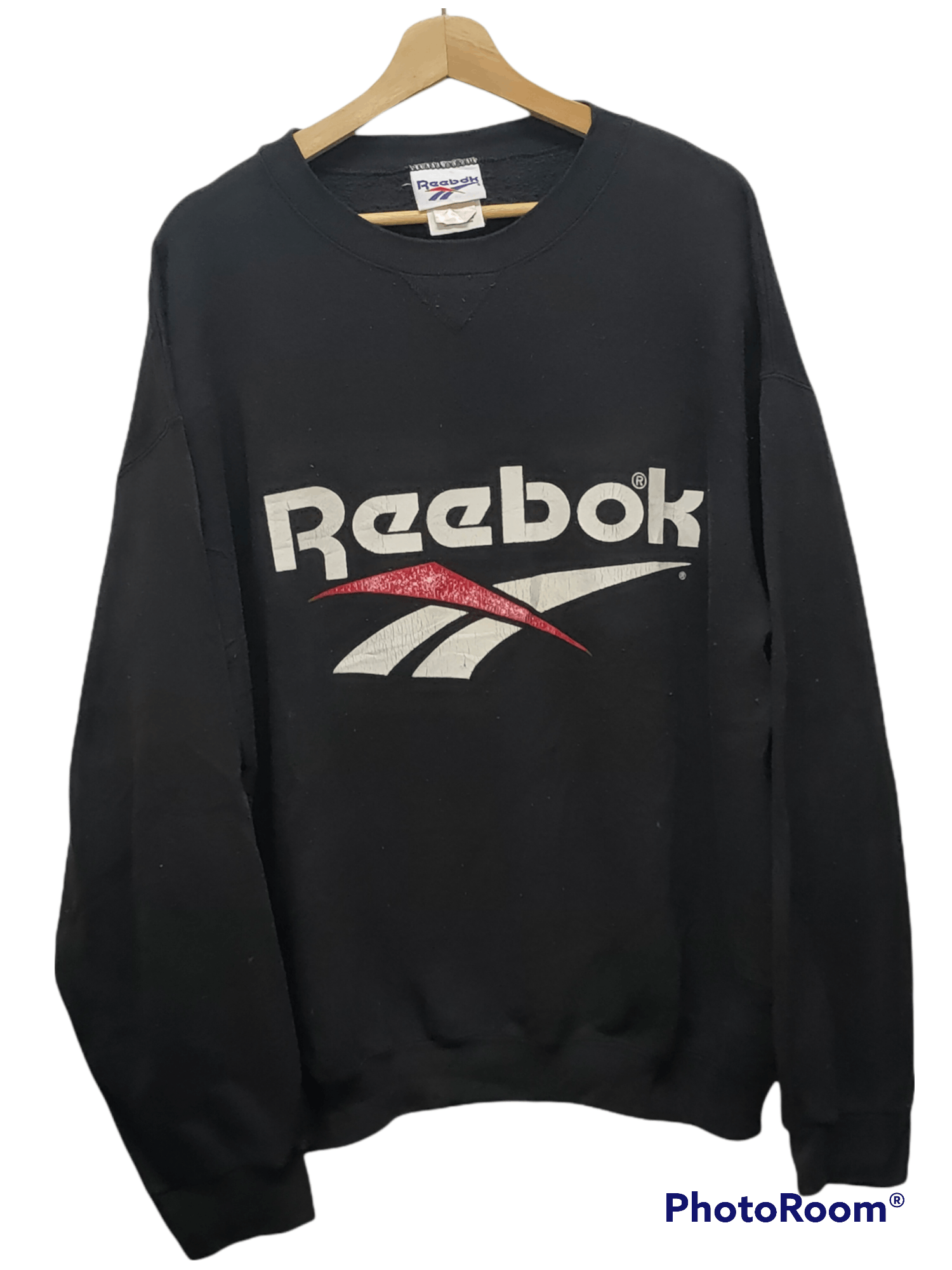 Reebok 🔥🔥 vintage 90s Reebok sweater Spellout logo Size US L / EU 52-54 / 3 - 1 Thumbnail