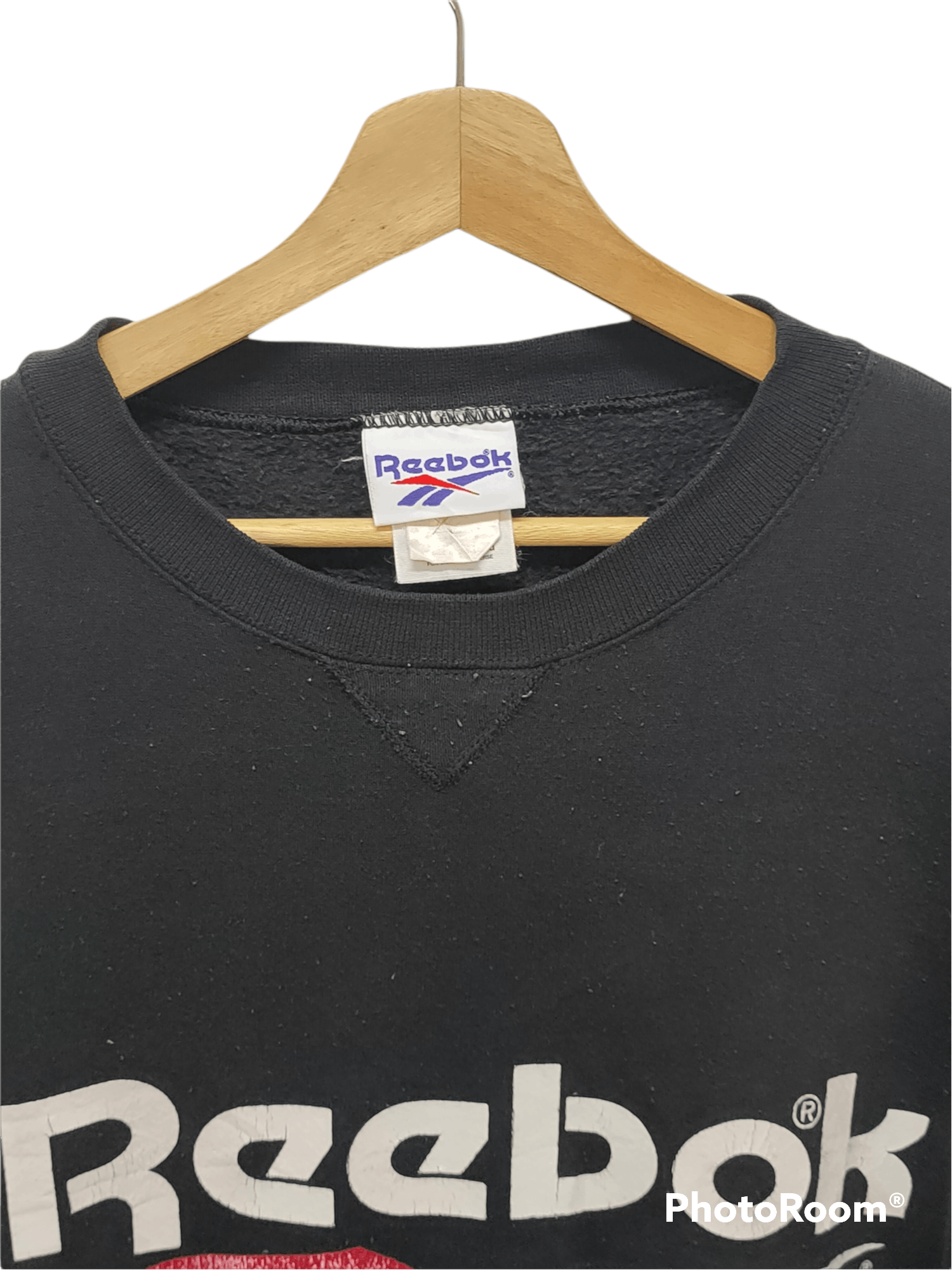 Reebok 🔥🔥 vintage 90s Reebok sweater Spellout logo Size US L / EU 52-54 / 3 - 3 Thumbnail