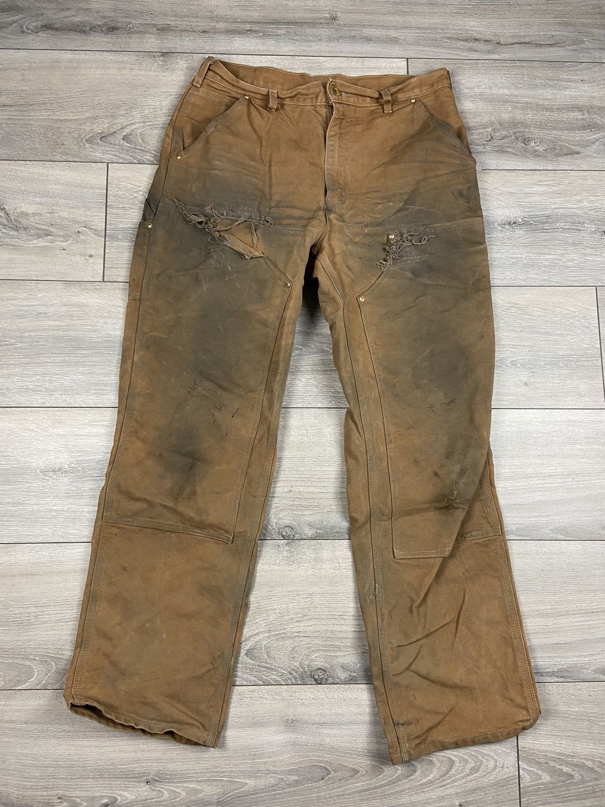 Vintage Carhartt 62W Double Knee Pants 34x28 90s USA B01