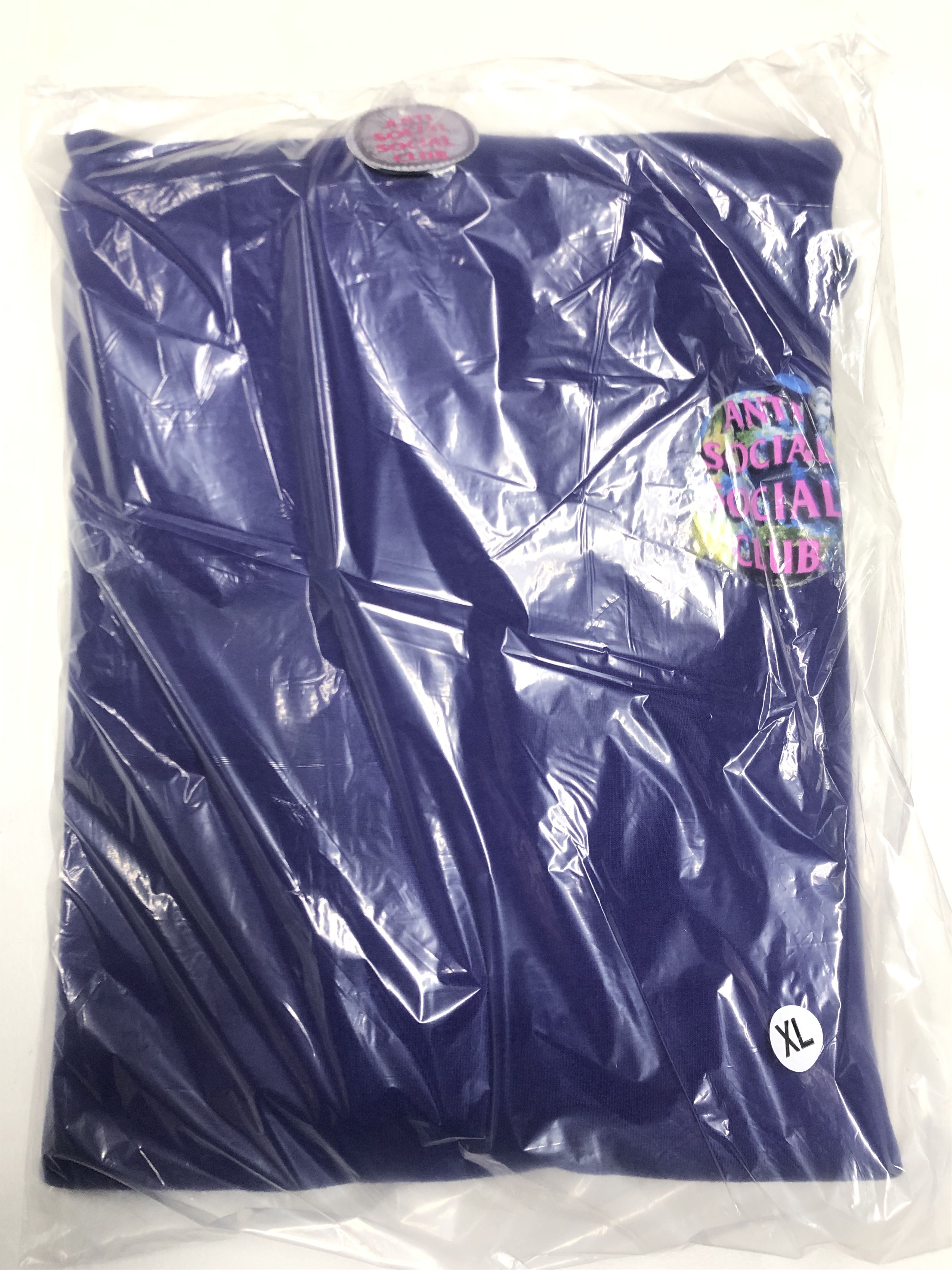 Image of Anti Social Social Club Ds Assc Satellite Worldwide Purple Hoodie Bape Kith Kaws Fog (Size XL)