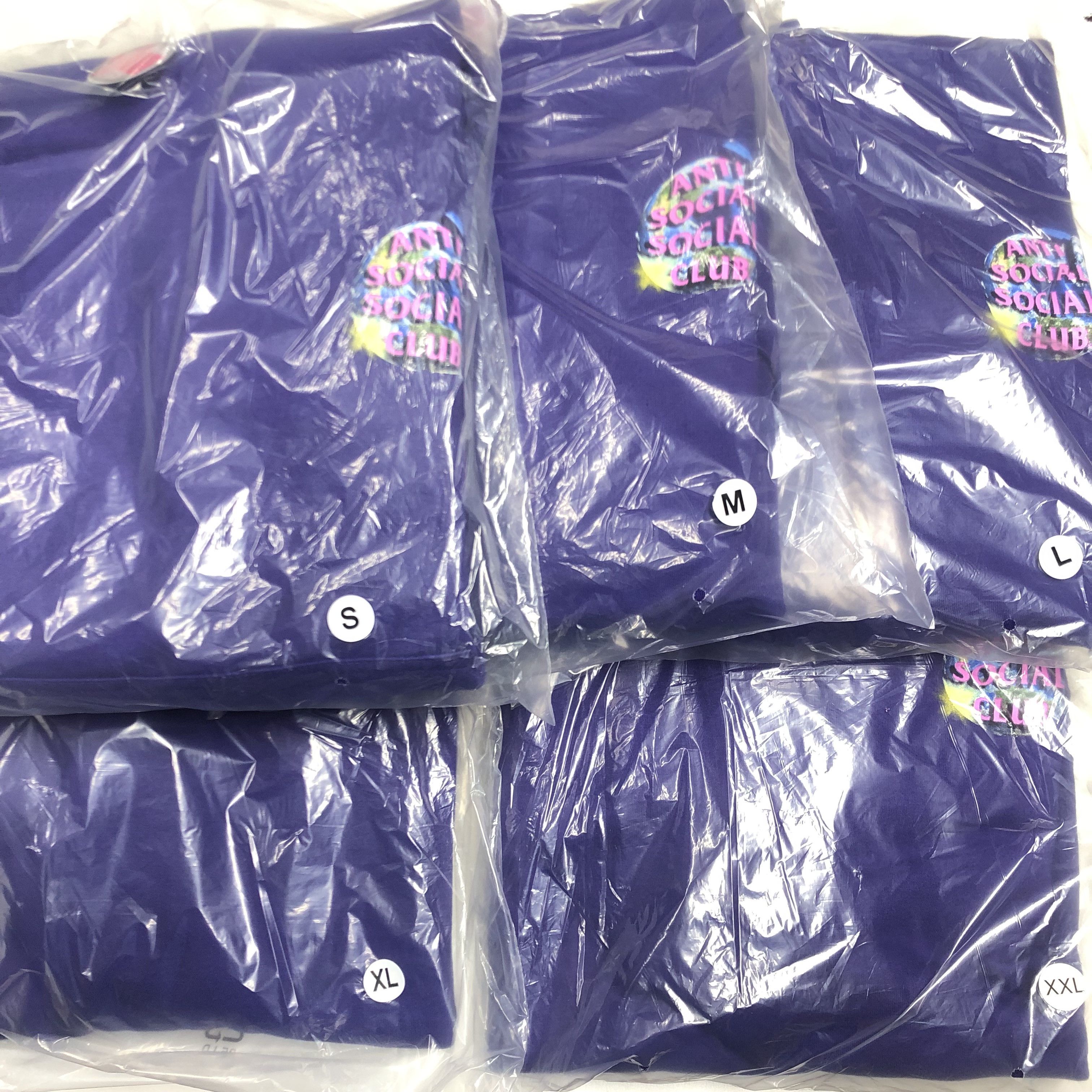 Anti Social Social Club DS ASSC satellite Worldwide Purple Hoodie BAPE Kith kaws FOG Size US XL / EU 56 / 4 - 7 Thumbnail