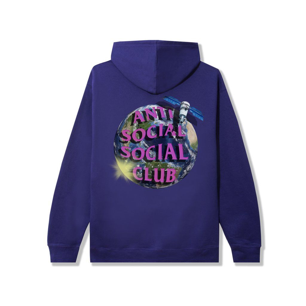 Anti Social Social Club DS ASSC satellite Worldwide Purple Hoodie BAPE Kith kaws FOG Size US XL / EU 56 / 4 - 6 Thumbnail