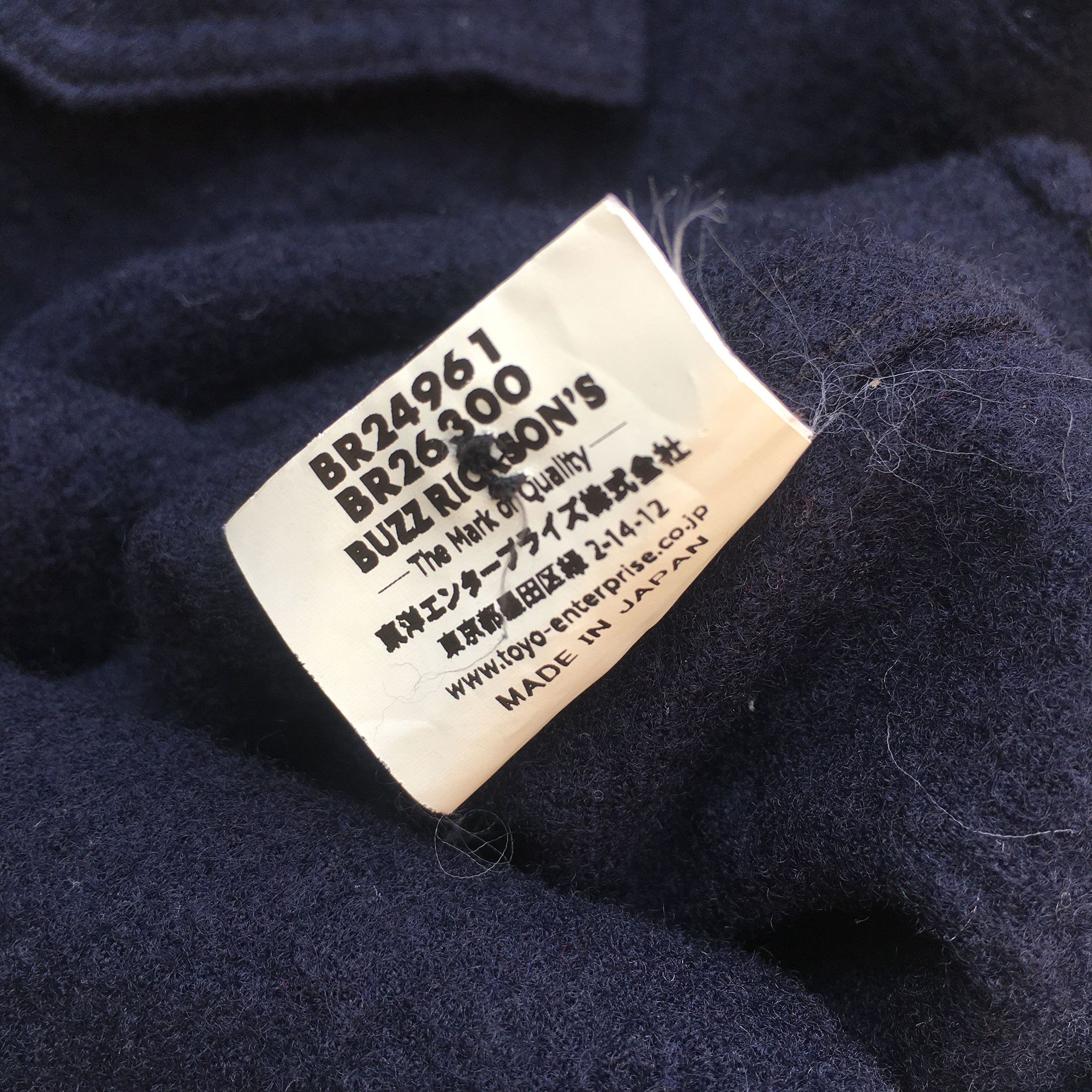 Buzz Rickson's Naval Clothing Toyo Enterprise Wool Flannel CPO Size US S / EU 44-46 / 1 - 7 Thumbnail