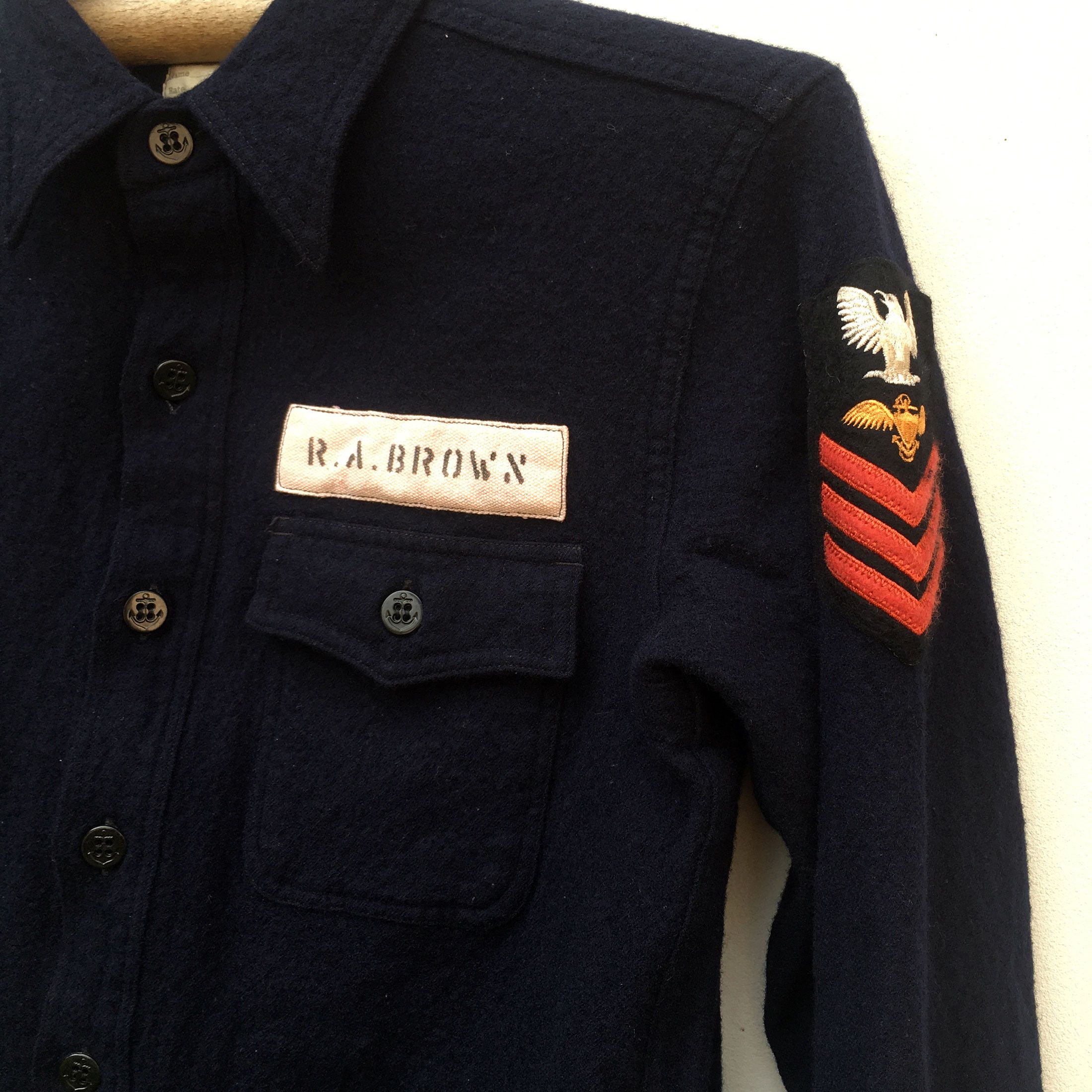 Buzz Rickson's Naval Clothing Toyo Enterprise Wool Flannel CPO Size US S / EU 44-46 / 1 - 2 Thumbnail