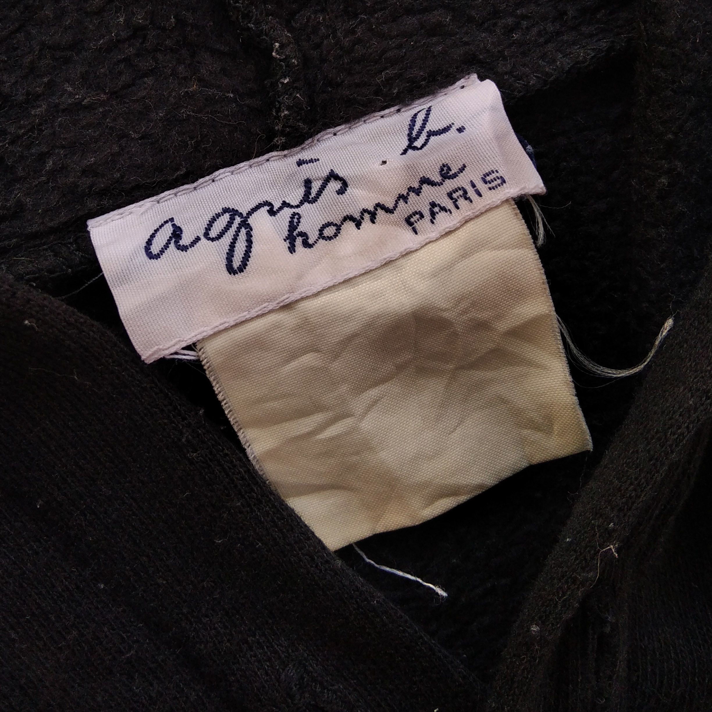 agnes b. Vintage AGNES B Homme Paris Hoodie Size US M / EU 48-50 / 2 - 2 Thumbnail