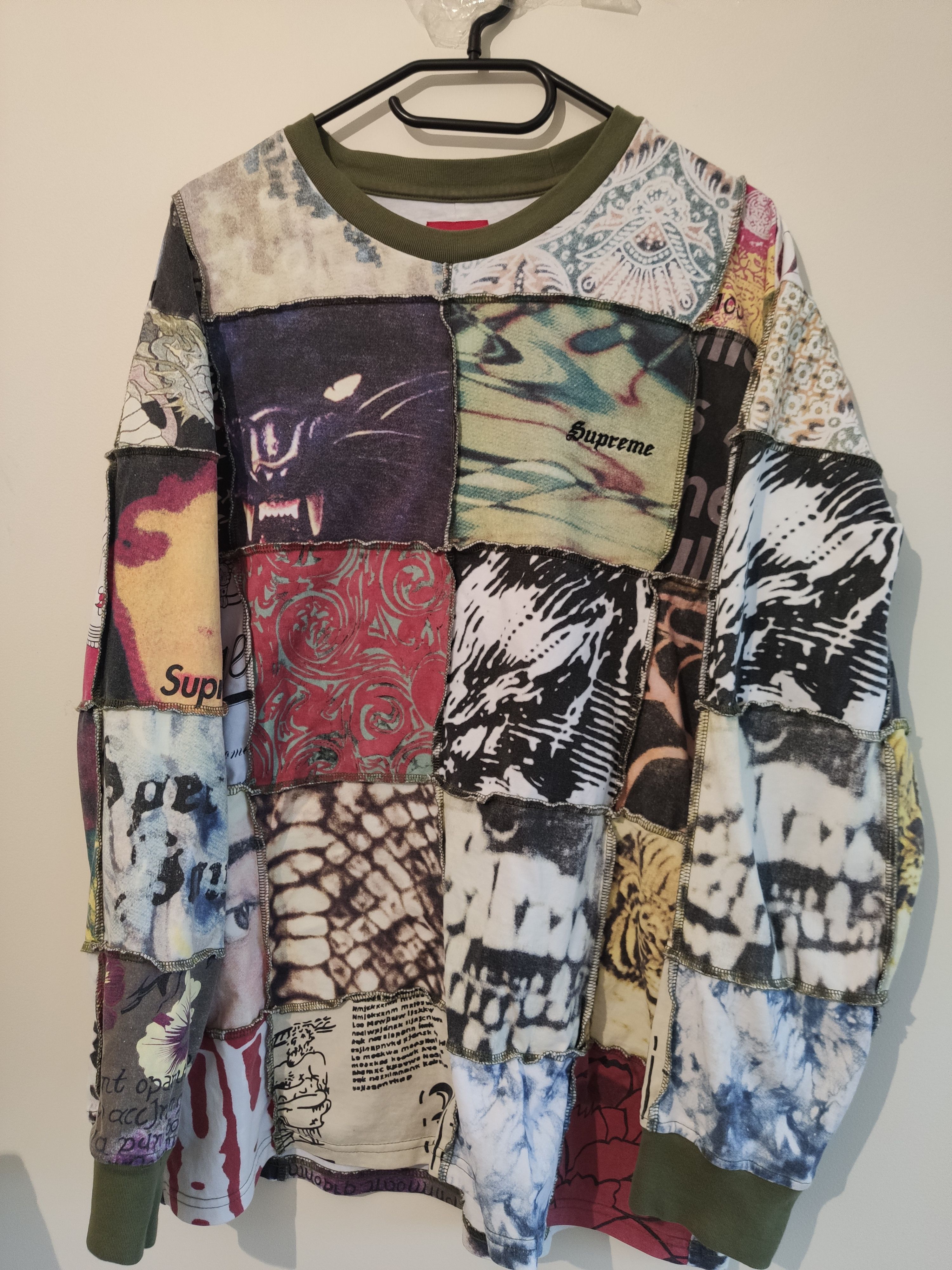 Supreme Supreme Mosaic Patchwork L/S Top | Grailed