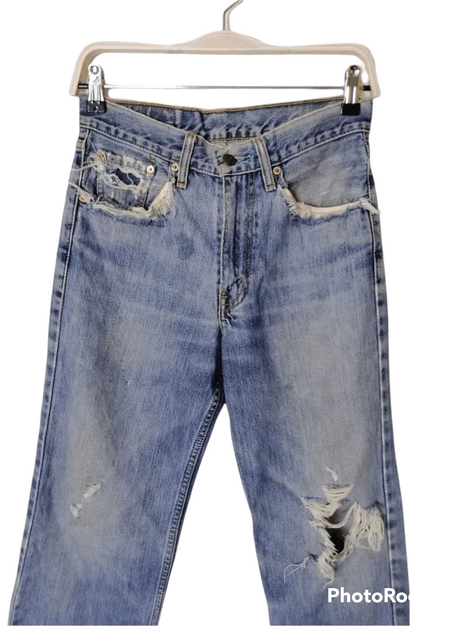 Levi's Vintage Levi’s Distressed Destroy Ripped Jeans Size US 28 / EU 44 - 2 Thumbnail