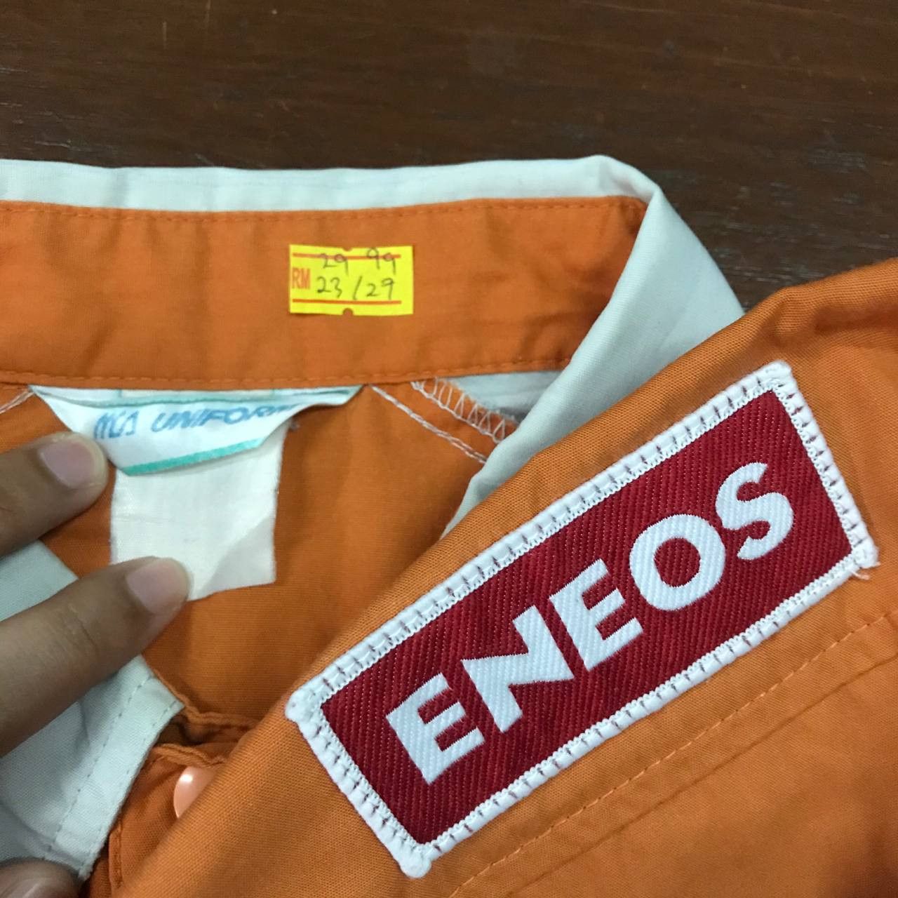 Vintage 💣 OFFER Vtg ENEOS Click Button Worker Shirt Size US L / EU 52-54 / 3 - 5 Thumbnail