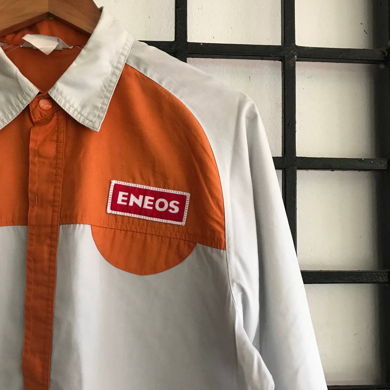 Vintage 💣 OFFER Vtg ENEOS Click Button Worker Shirt Size US L / EU 52-54 / 3 - 2 Thumbnail