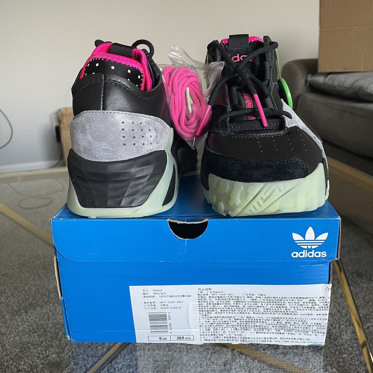 Adidas GiTD Adidas Streetball black pink glow in the dark air yeezy Size US 9.5 / EU 42-43 - 21 Thumbnail