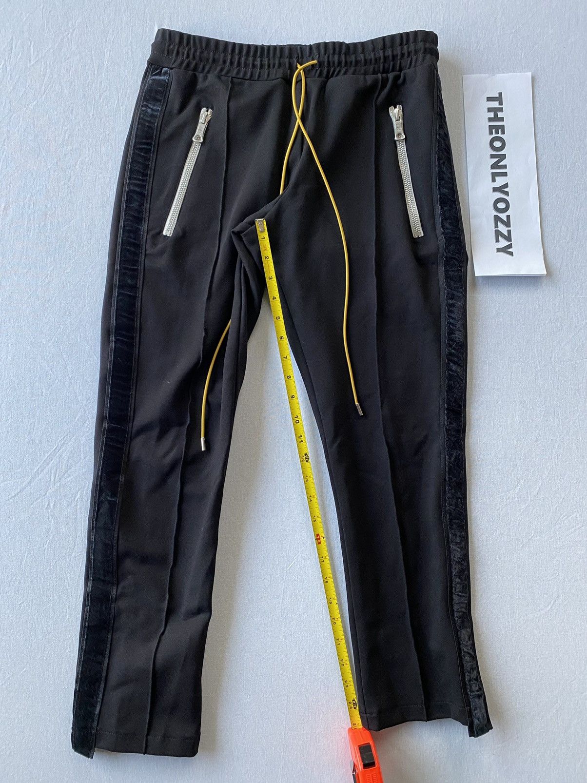 Rhude Rhude Pin Stripe Crop Pants Black Track Pants sz S Size US 32 / EU 48 - 3 Thumbnail
