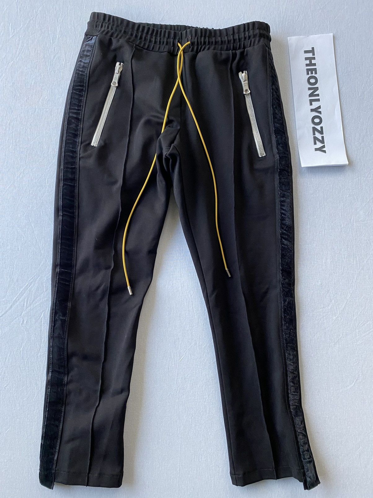 Rhude Rhude Pin Stripe Crop Pants Black Track Pants sz S Size US 32 / EU 48 - 1 Thumbnail
