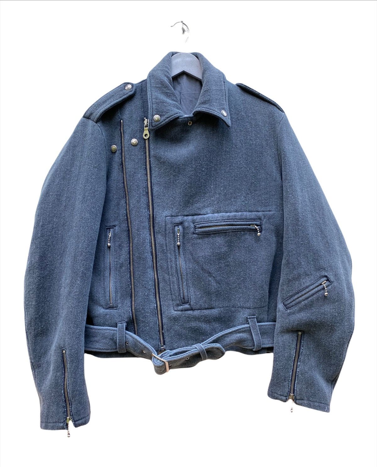Designer × Japanese Brand Sakura wool biker jackets Size US S / EU 44-46 / 1 - 1 Thumbnail
