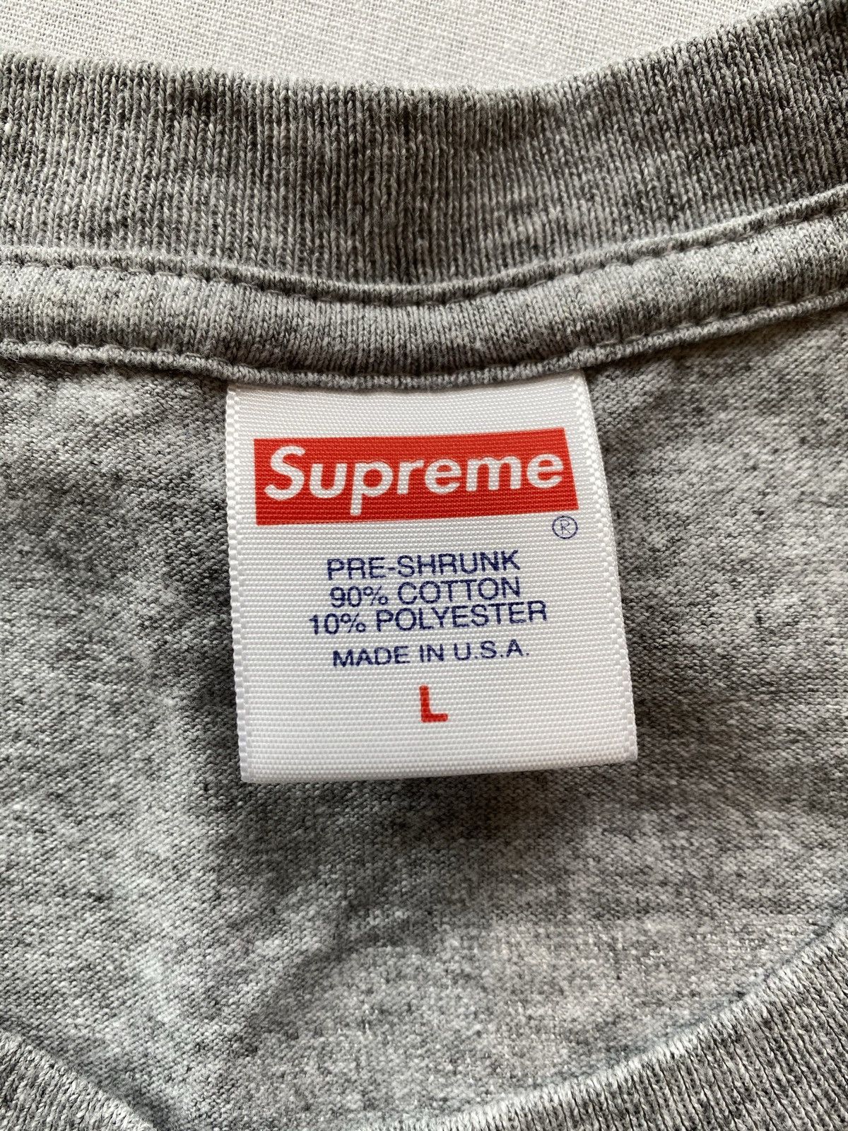 Supreme Supreme Crash Tee Shirt Grey sz L Size US L / EU 52-54 / 3 - 5 Thumbnail