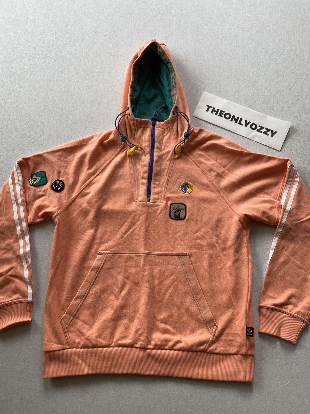 Adidas × Pharrell Adidas x Pharrell Hu H Hood Sweat Hoodie Salmon sz L Size US L / EU 52-54 / 3 - 1 Thumbnail
