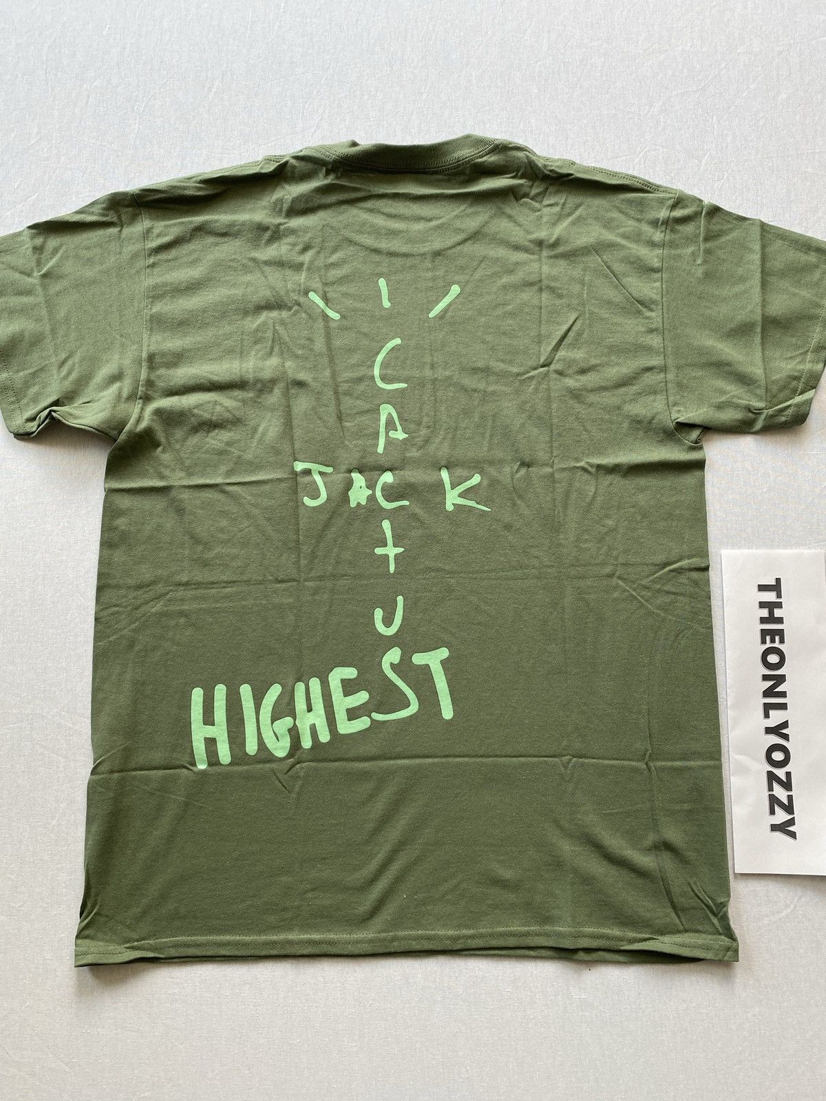 Jordan Brand × Travis Scott Travis Scott Jordan Cactus Jack Highest Tee Olive sz L Size US L / EU 52-54 / 3 - 4 Thumbnail