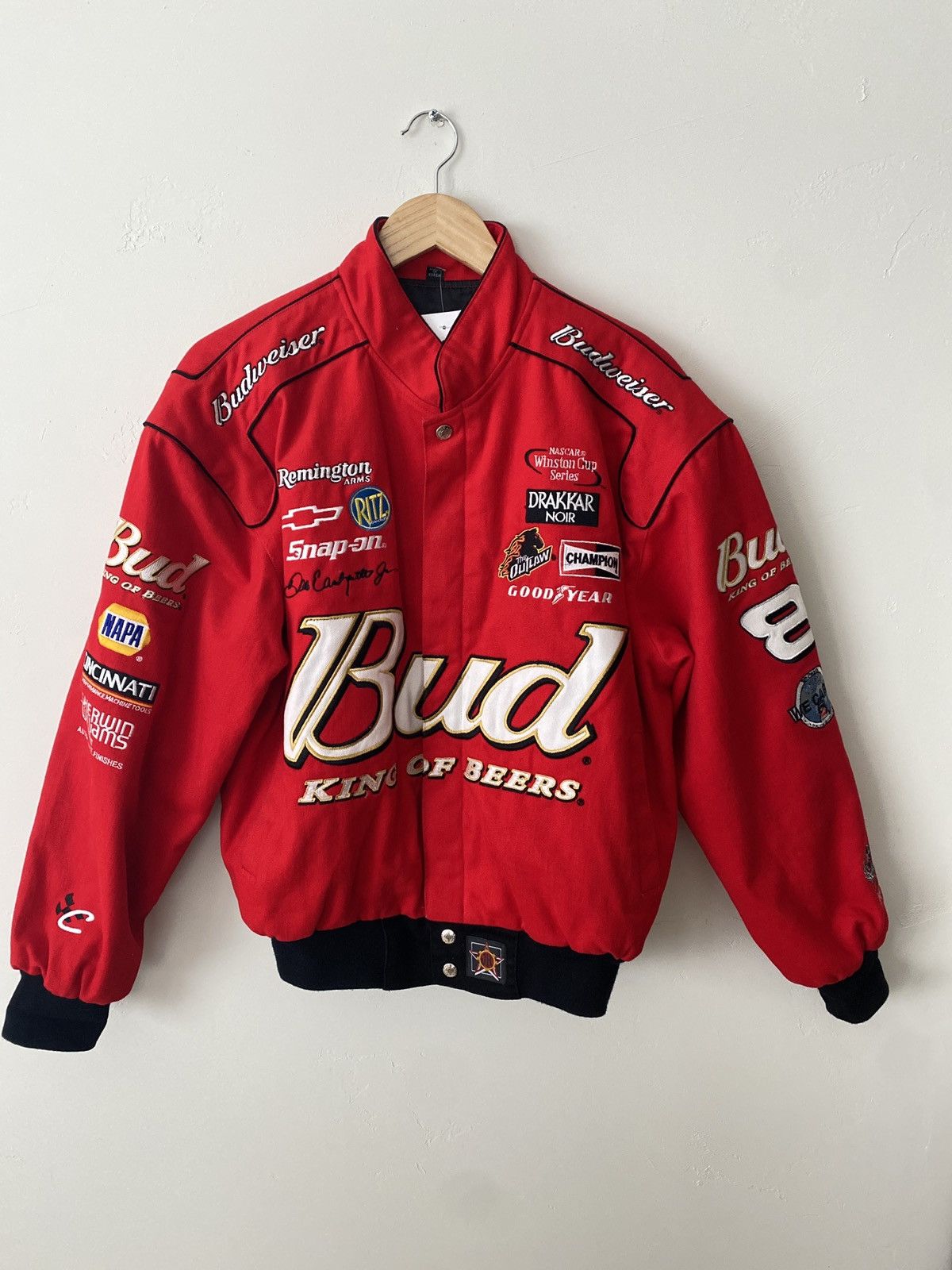 Vintage Vintage Bud King Of Beers Racing Jacket Brand New No Wear | Grailed