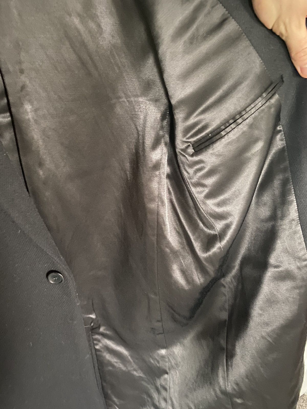 Saint Laurent Paris Saint Laurent Paris one button chesterfield coat wool/silk Size US M / EU 48-50 / 2 - 6 Thumbnail