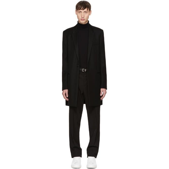 Saint Laurent Paris Saint Laurent Paris one button chesterfield coat wool/silk Size US M / EU 48-50 / 2 - 1 Thumbnail