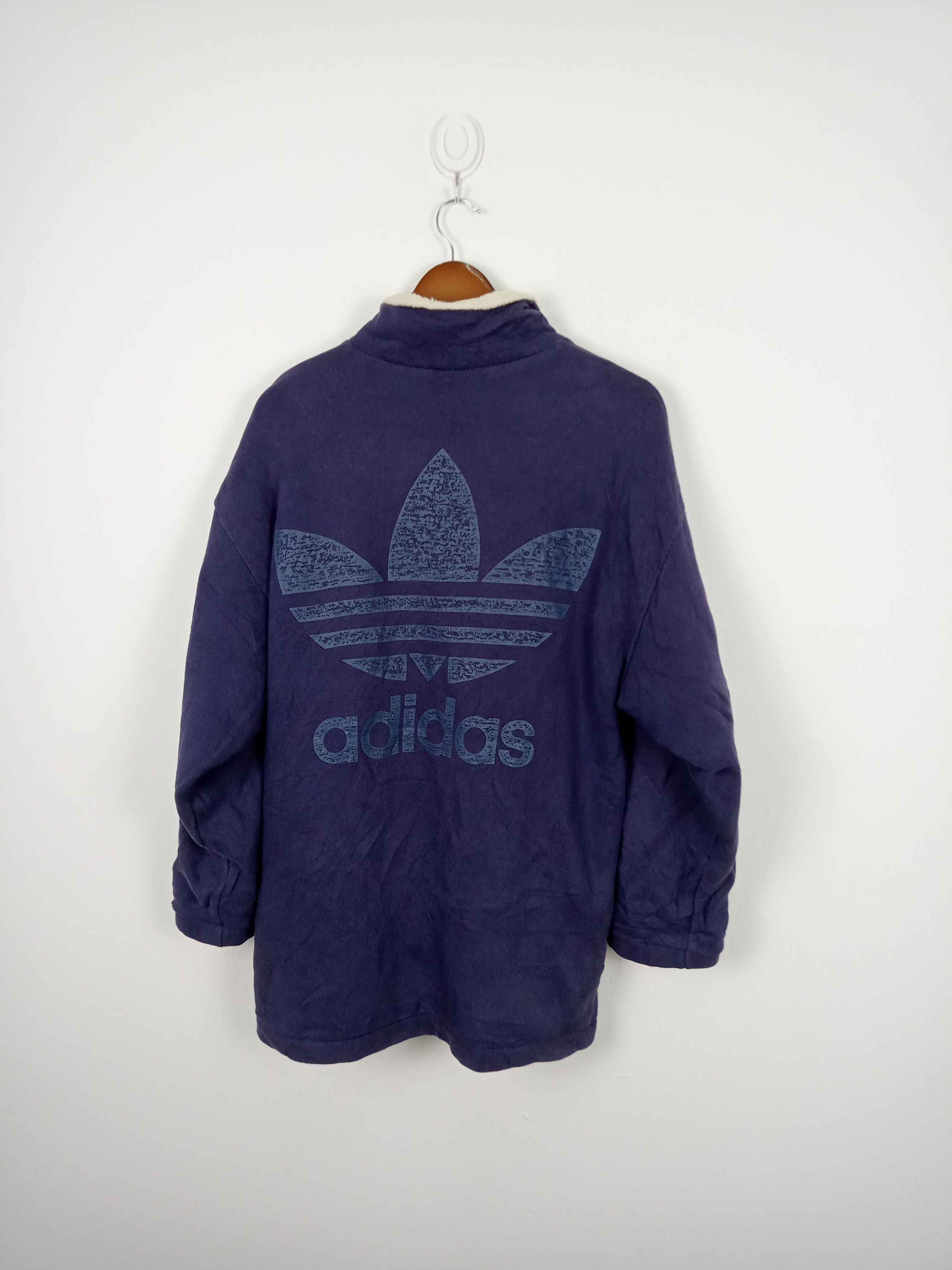 Vintage Adidas Big Logo Half Zip Jacket