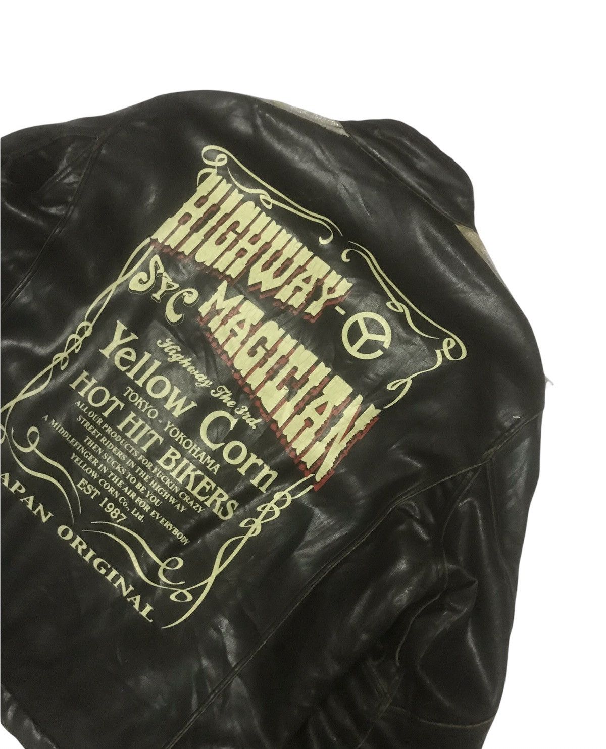 YELLOW CORN VTG Yellow Corn Magician Highway Leather Jacket Size US M / EU 48-50 / 2 - 8 Thumbnail