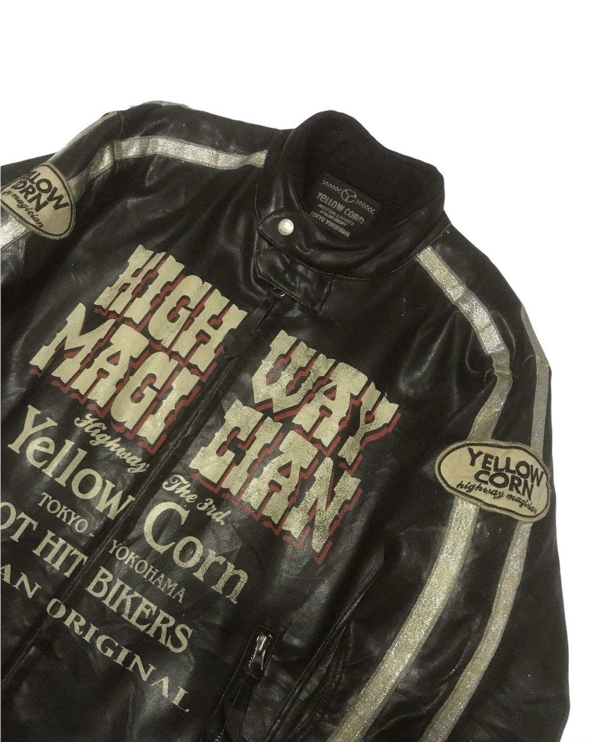 YELLOW CORN VTG Yellow Corn Magician Highway Leather Jacket Size US M / EU 48-50 / 2 - 5 Thumbnail