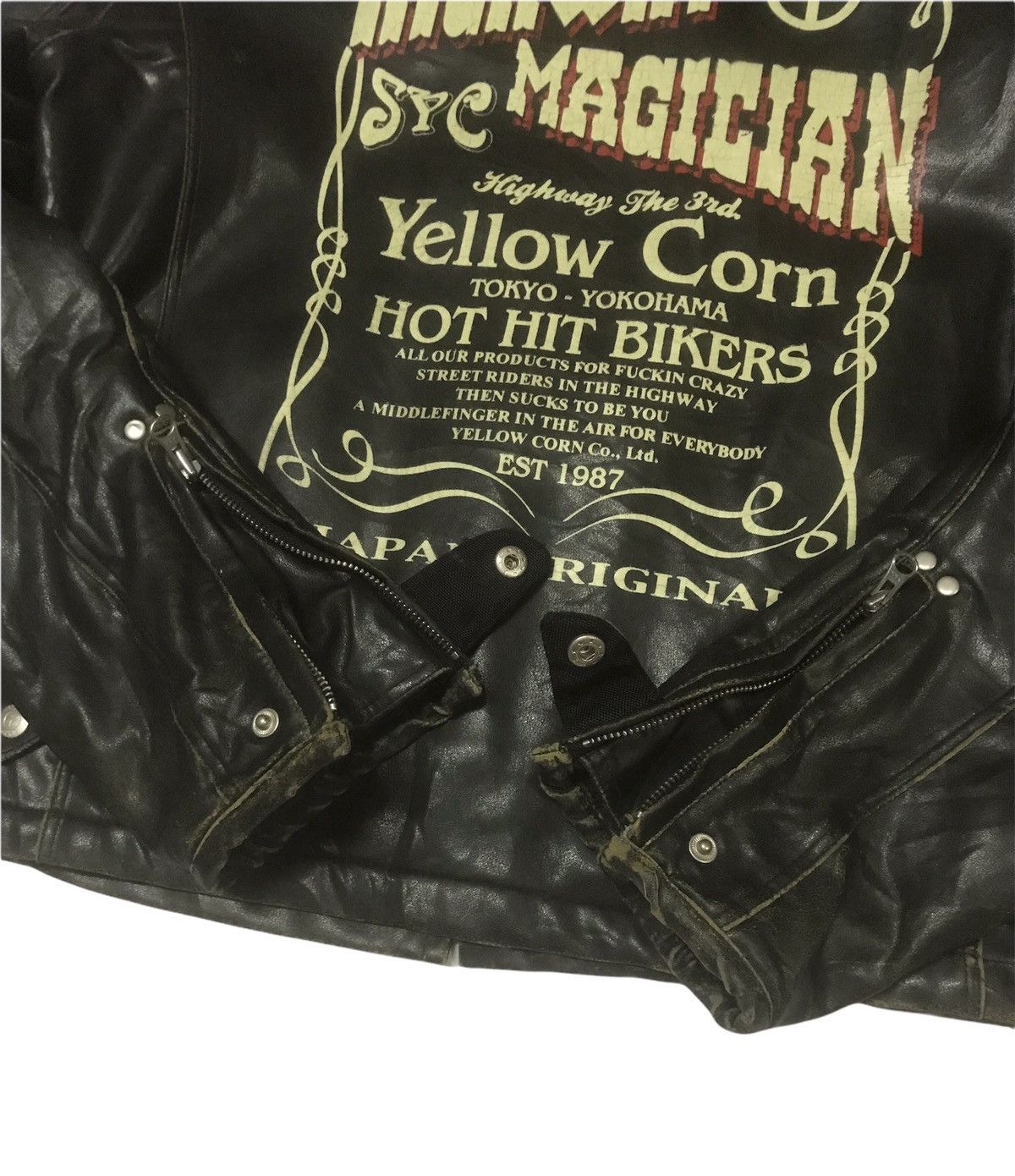 YELLOW CORN VTG Yellow Corn Magician Highway Leather Jacket Size US M / EU 48-50 / 2 - 12 Thumbnail